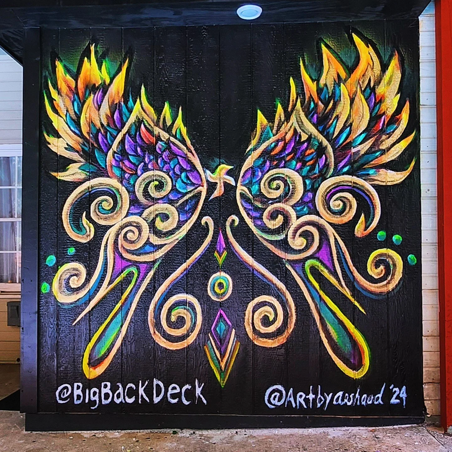 10ft x10ft Butterfly Phoenix Mural