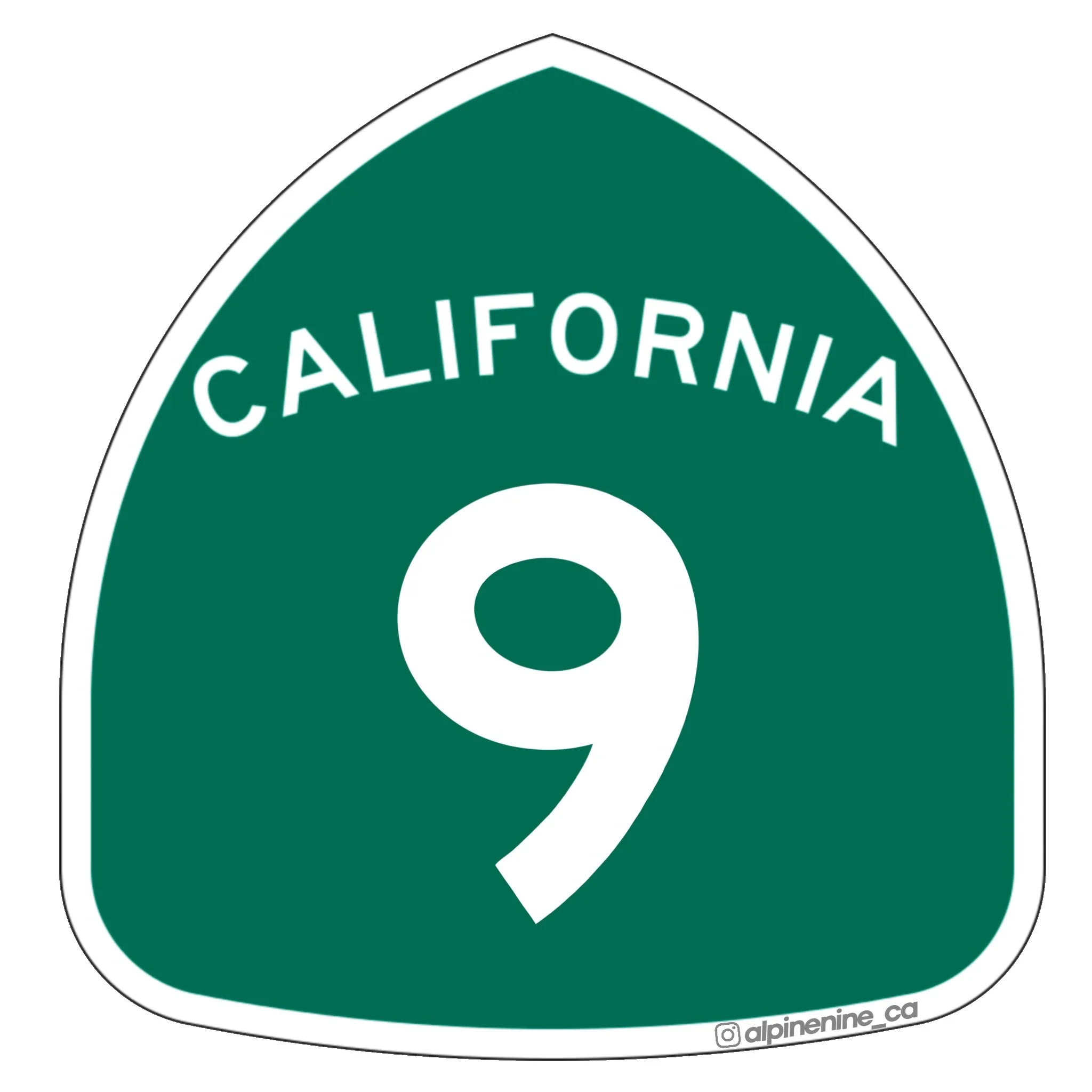 HIGHWAY 9 SIGN DECALS 2 PACK