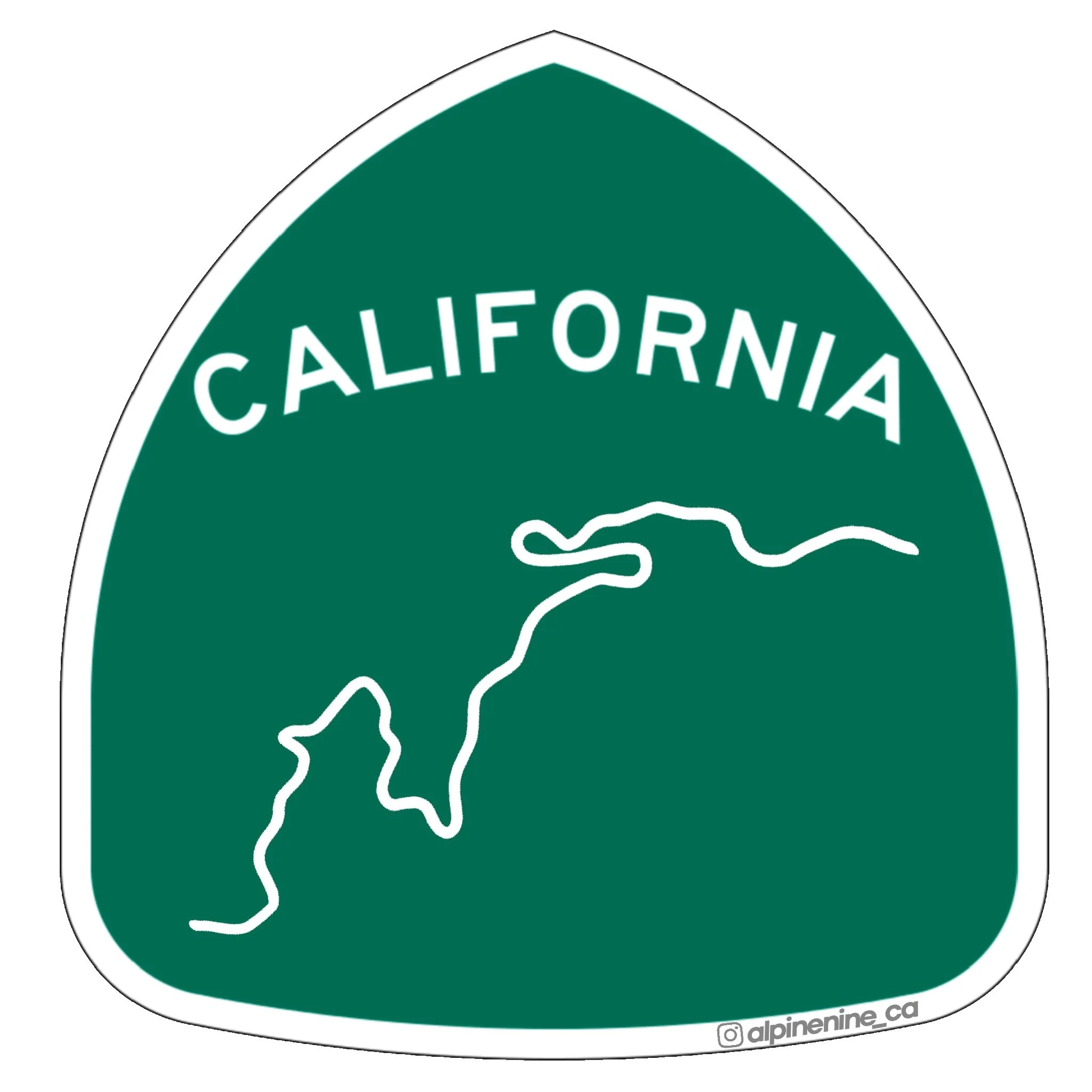 HIGHWAY 9 SIGN MAP DECALS 2 PACK