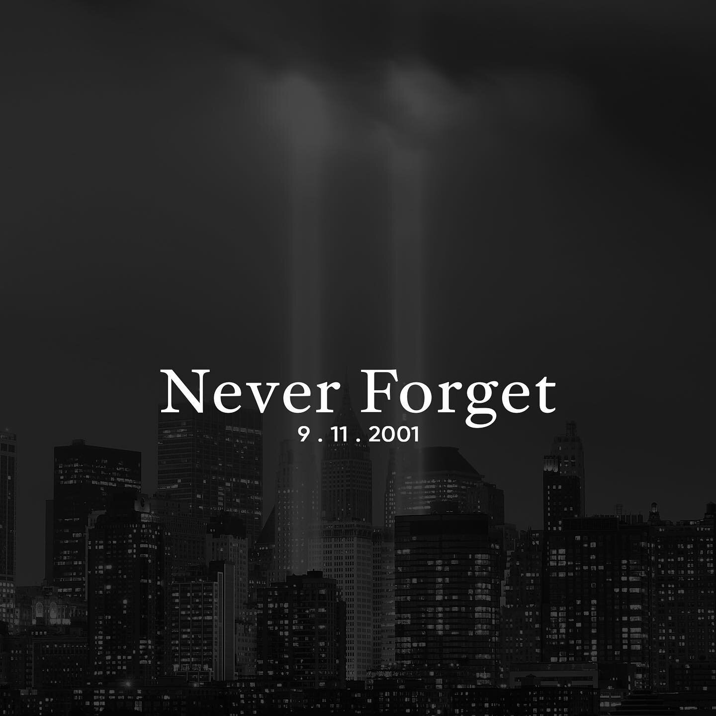 21 years ago, our nation was shaken by cowardly attacks in an attempt to weaken our country.

We will never forget the mothers, fathers, brothers, sisters, wives and husbands we lost that day and will always hold their names close to our hearts.#Neve