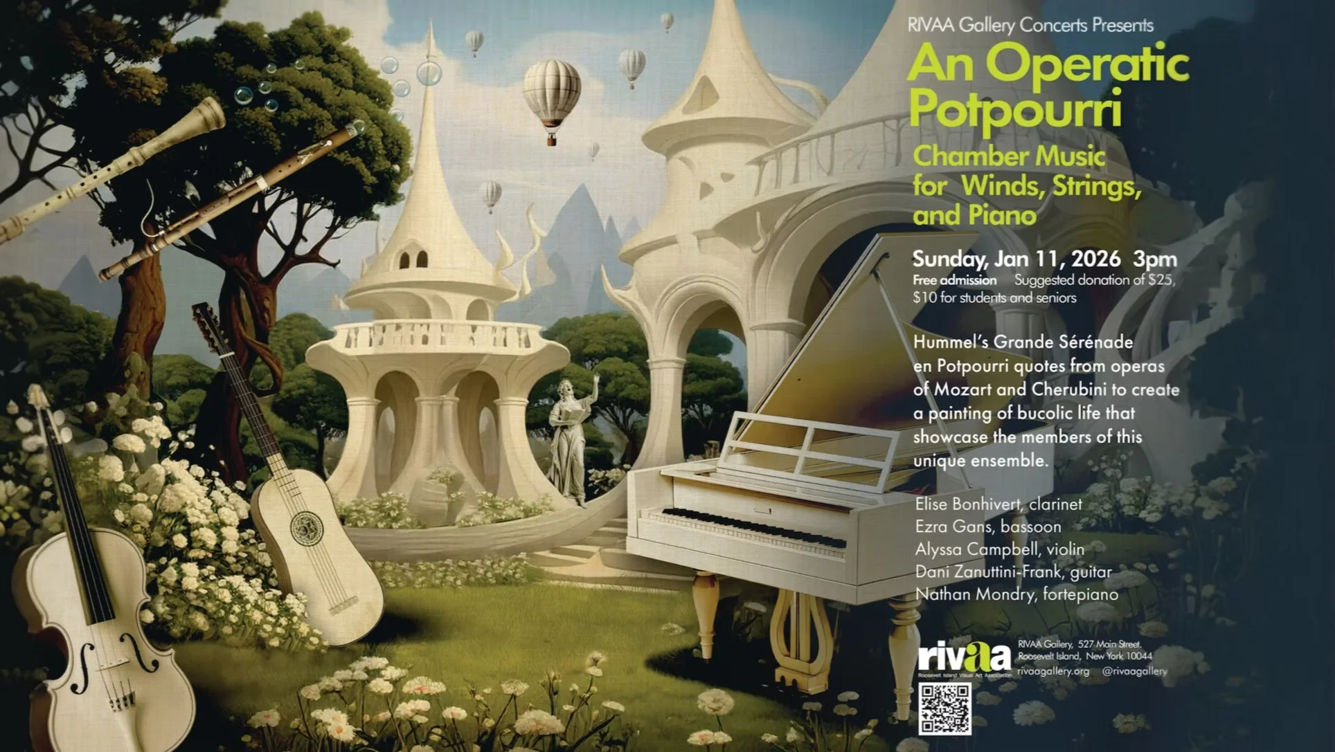 RIVAA Gallery: Chamber Music for Winds, Strings, and Piano
