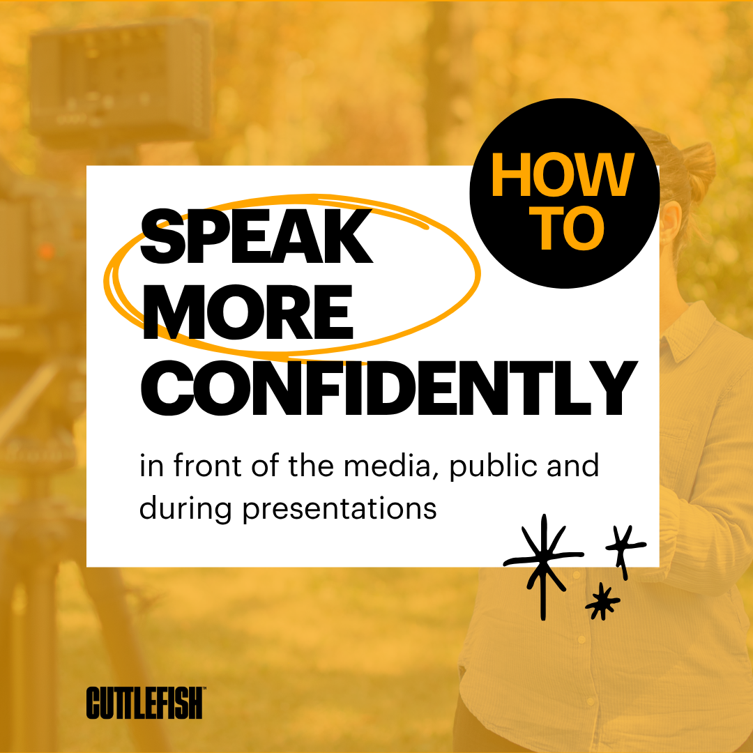 How to speak more confidently in front of the media, public and during presentations