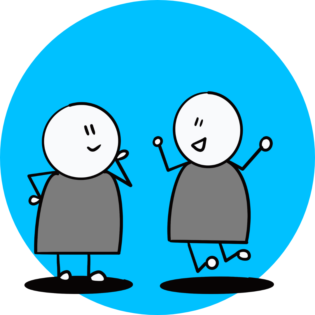 illustration of three people talking