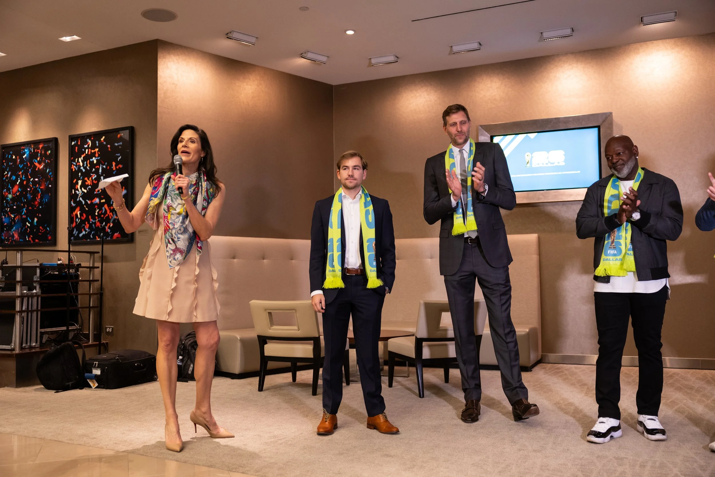 Kicking off FIFA's 2024 match venue selection party at AT&T Stadium