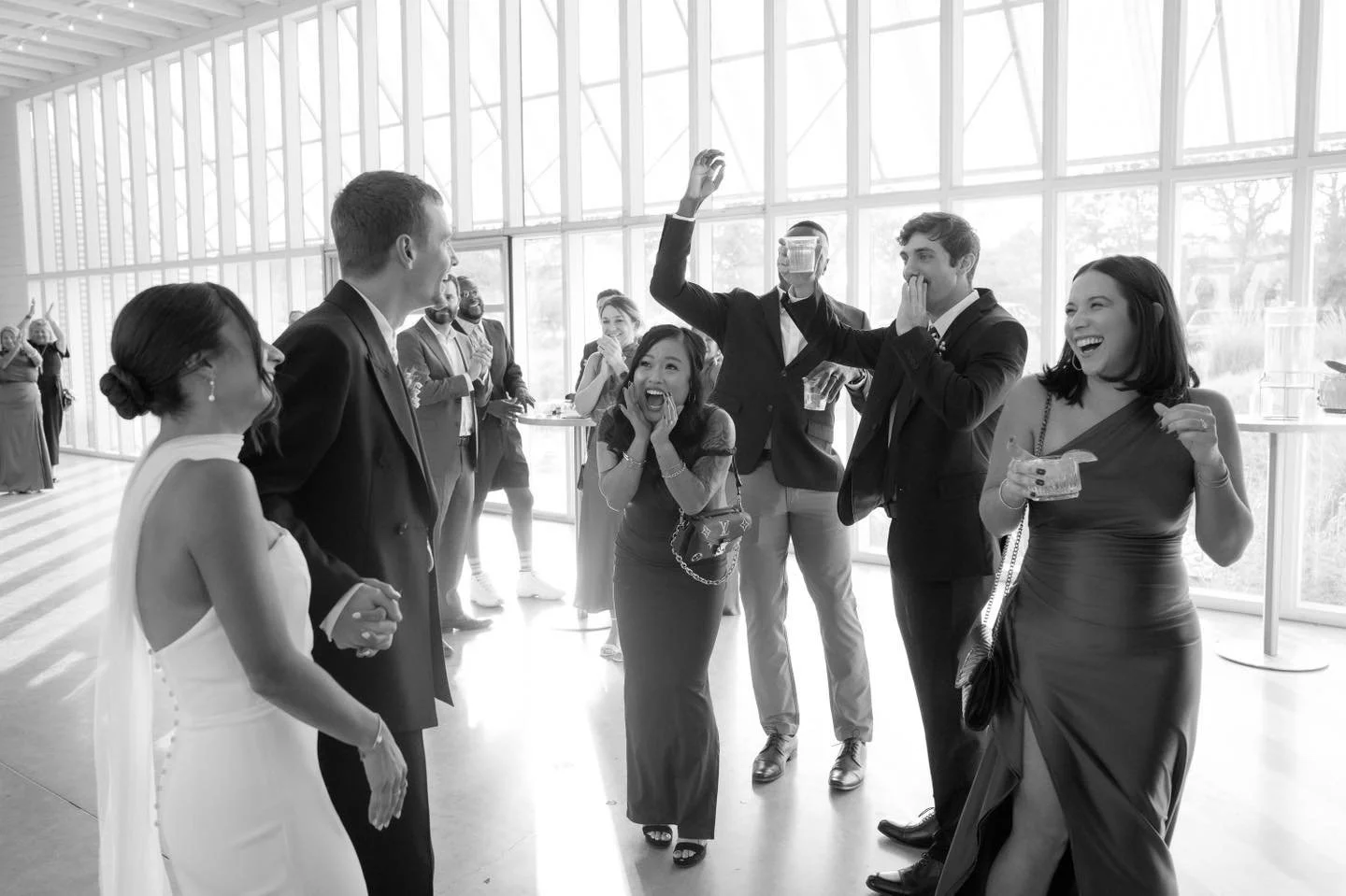 A low-key entrance into cocktail hour made high-key with the sweetest hype friends!
.
.
.
.
.
.
Photo + Super 8: Bonnie Burke Weddings | @bonnieburkephoto
Planner: HH In-House Planning | @hhplanninganddesign
Venue: Prospect House | @prospecthousetx
F