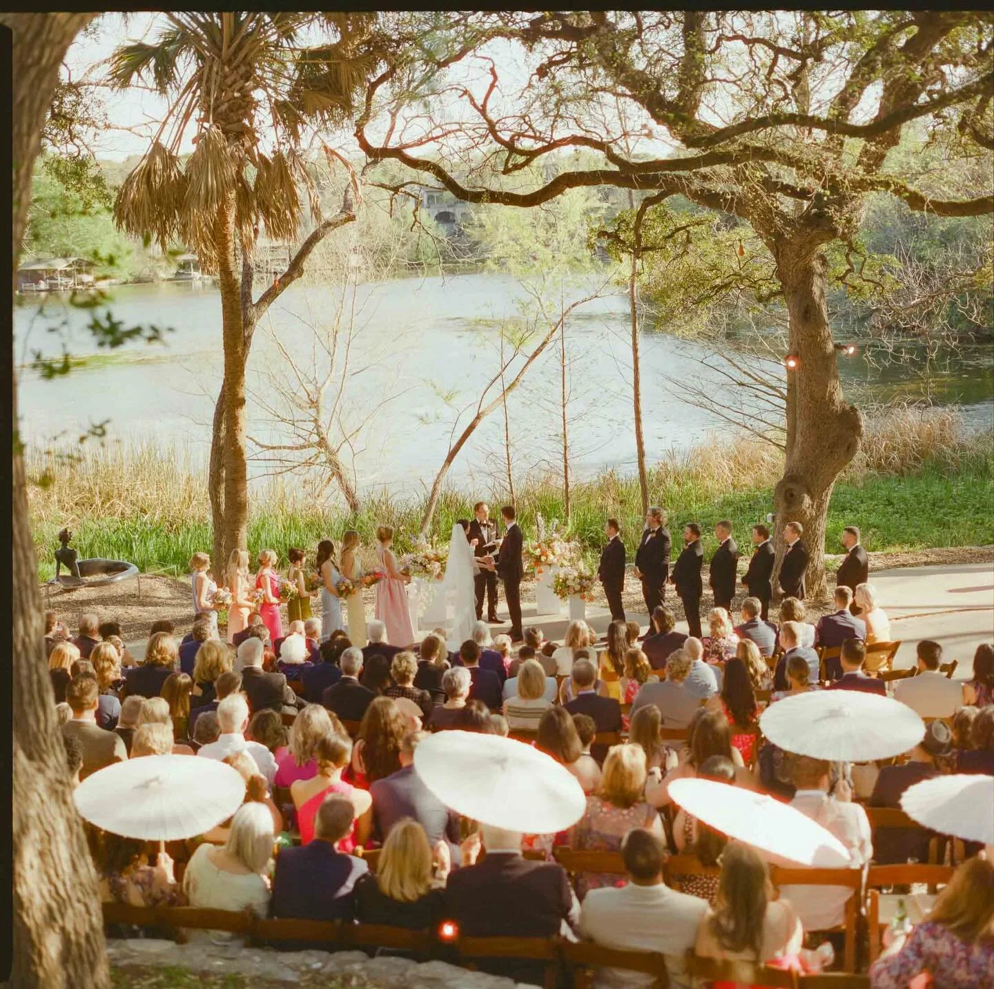 Emily &amp; Bryan&rsquo;s sun-kissed spring ceremony at Laguna Gloria 🌸