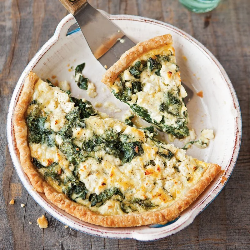 Spinach & Feta Family Quiche
