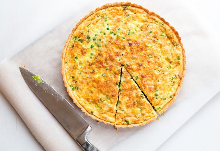 Bacon & Shallot Family Quiche