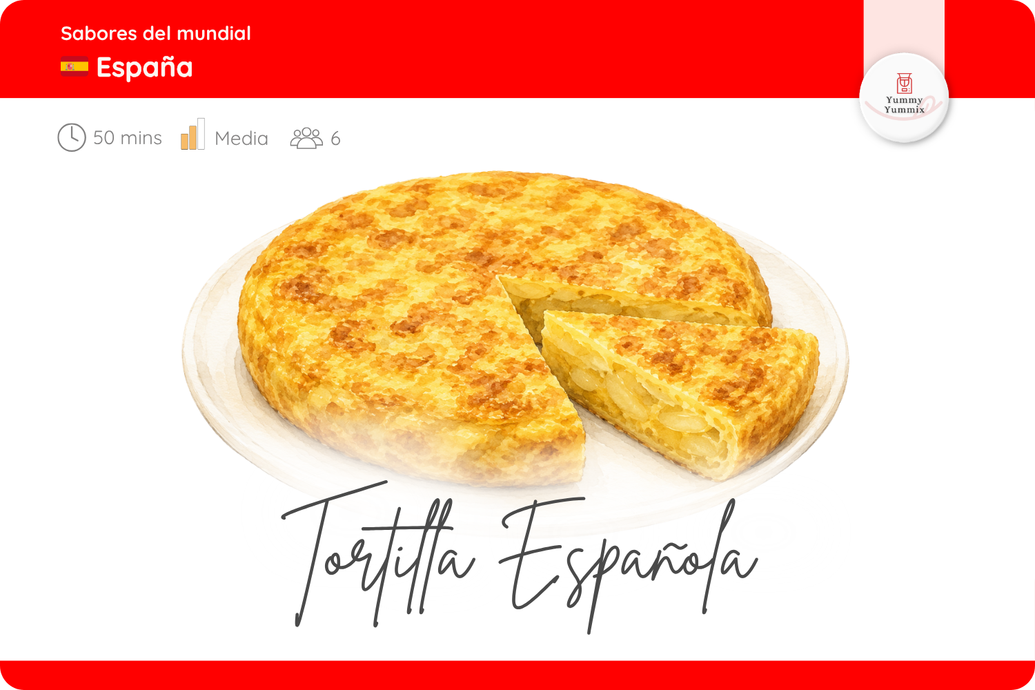 Tortilla española en Thermomix® - Duración 50 mins, dificultad: media, 6 porciones