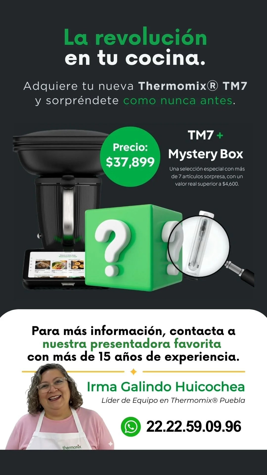 Adquiere la nueva Thermomix® TM7 y llevate una caja sorpresa con valor de más de $4600