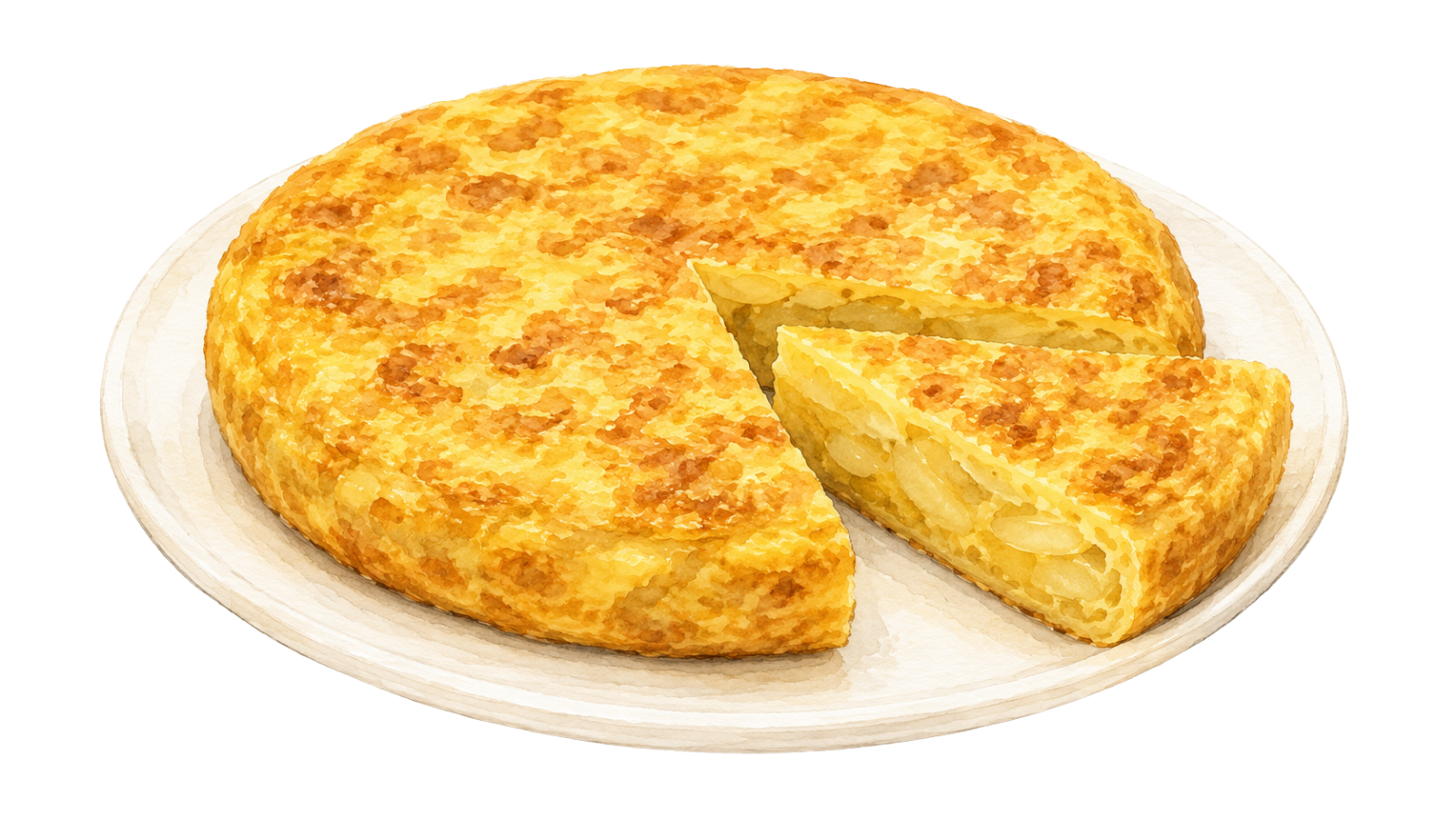 illustration of a tortilla española