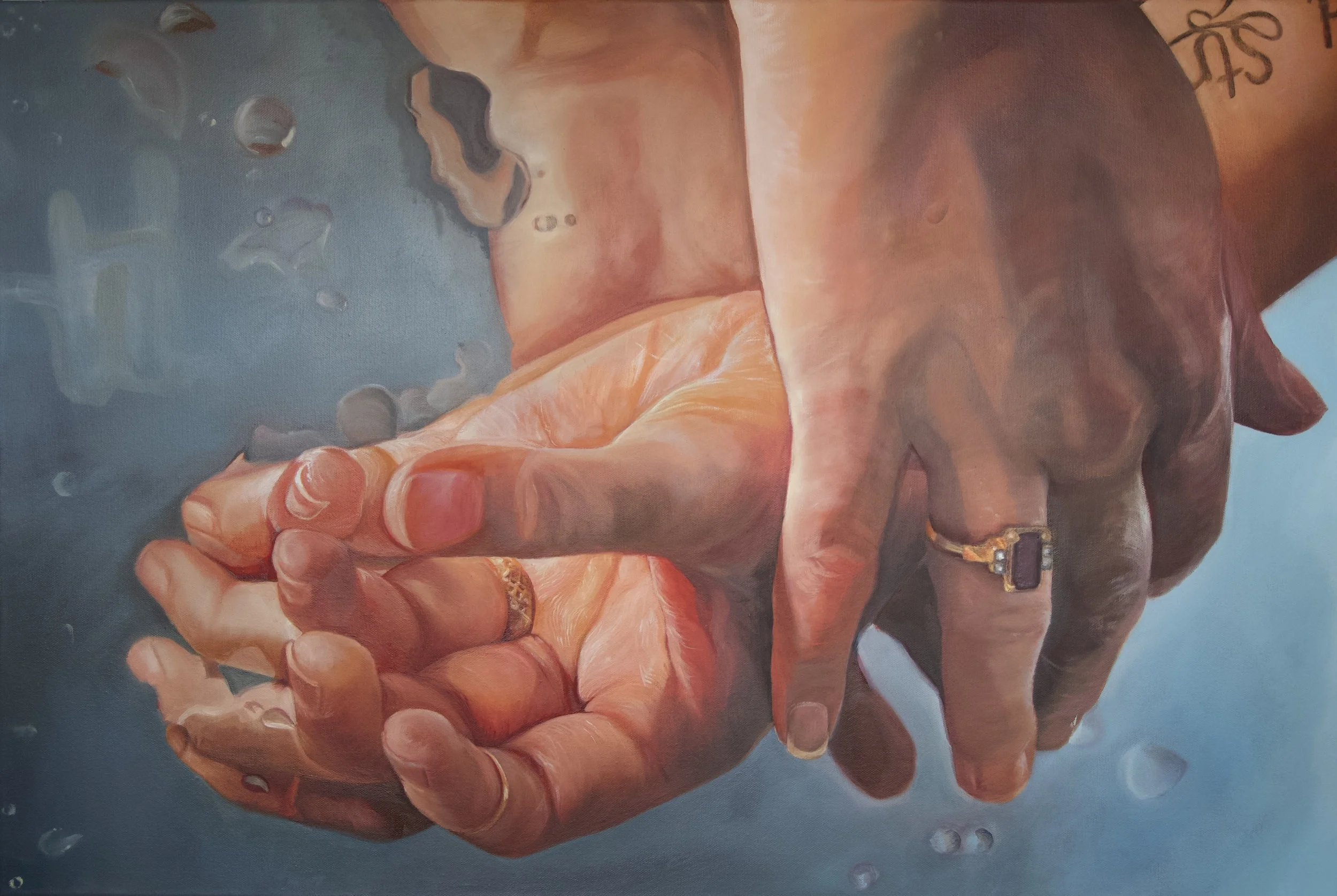 Falling in Dreams | Oil on Canvas | 24x36” | 2025