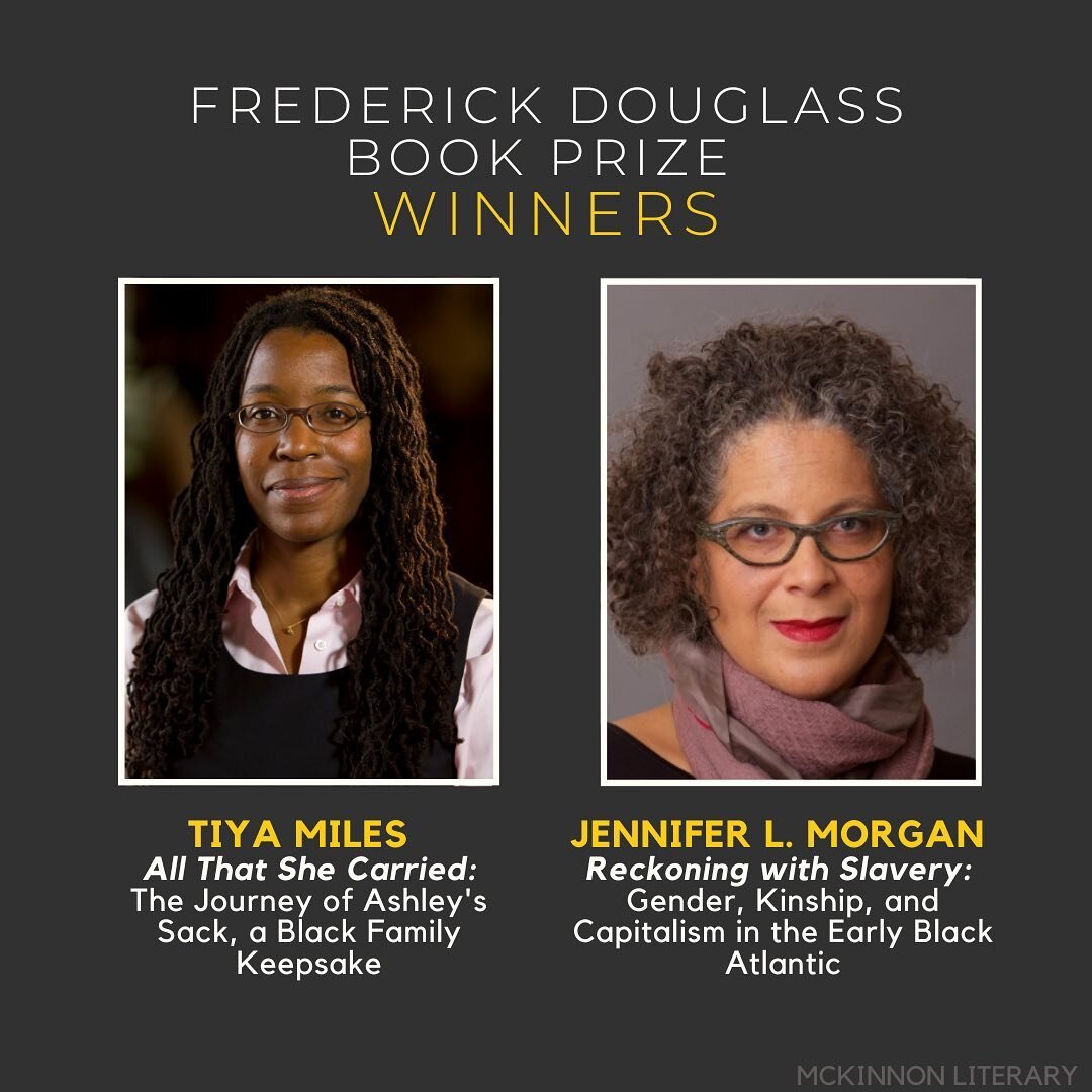 Congratulations to the beautiful and brilliant @tiyamiles and #jennifermorgan ! Thank you for sharing your minds and spirits with us. 

#mckinnonliterary