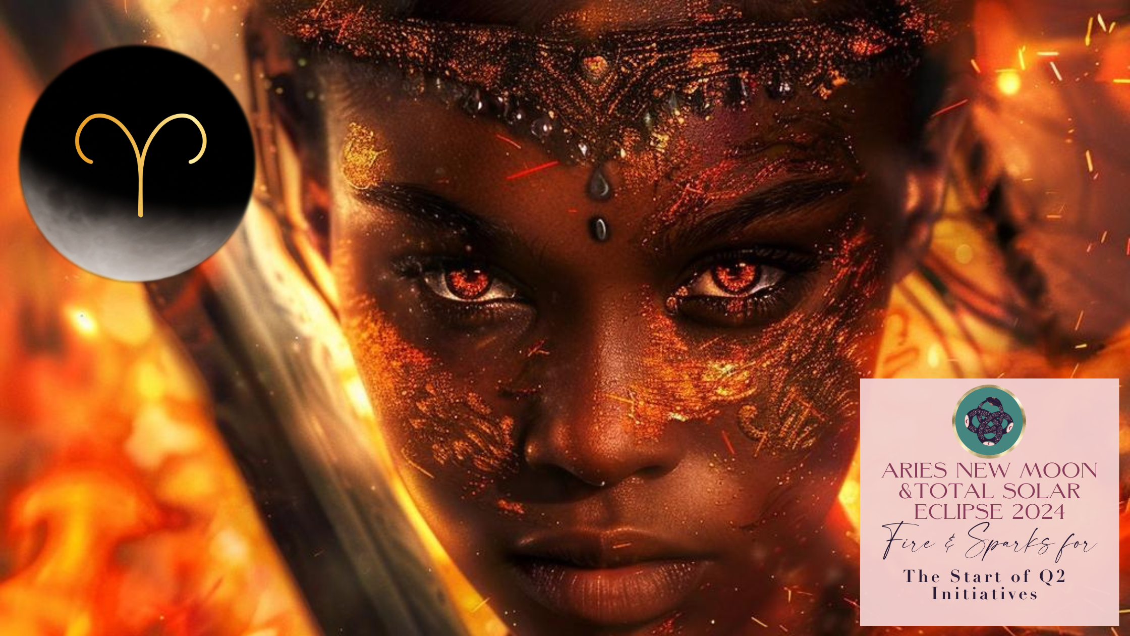 ARIES NEW MOON &amp; TOTAL SOLAR ECLIPSE 2024🌑♈️: FIRE AND SPARKS FOR THE START OF Q2 INITIATIVES💼