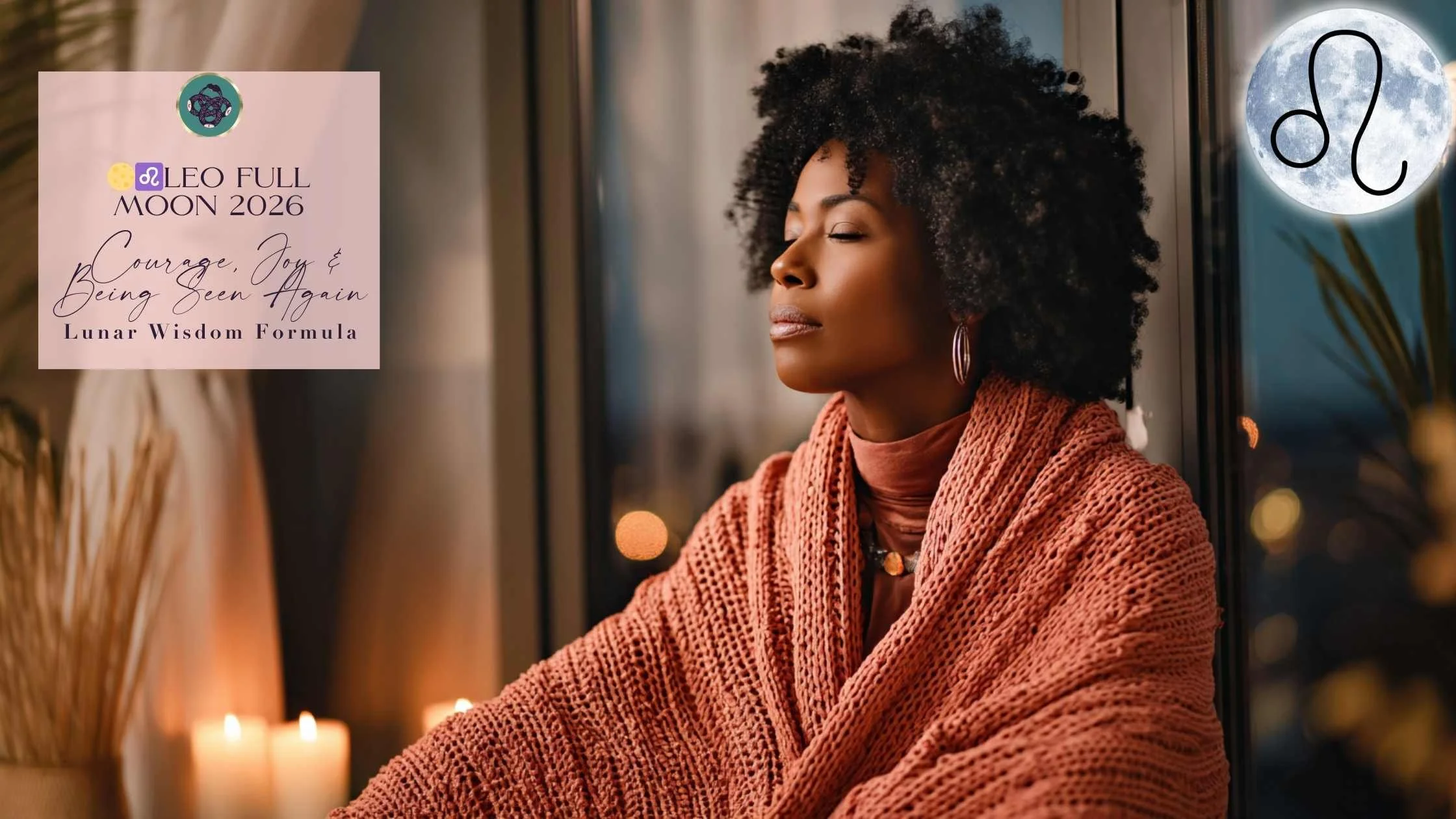 🦁🌕 LEO FULL MOON 2026: COURAGE, JOY &amp; BEING SEEN AGAIN🔥​