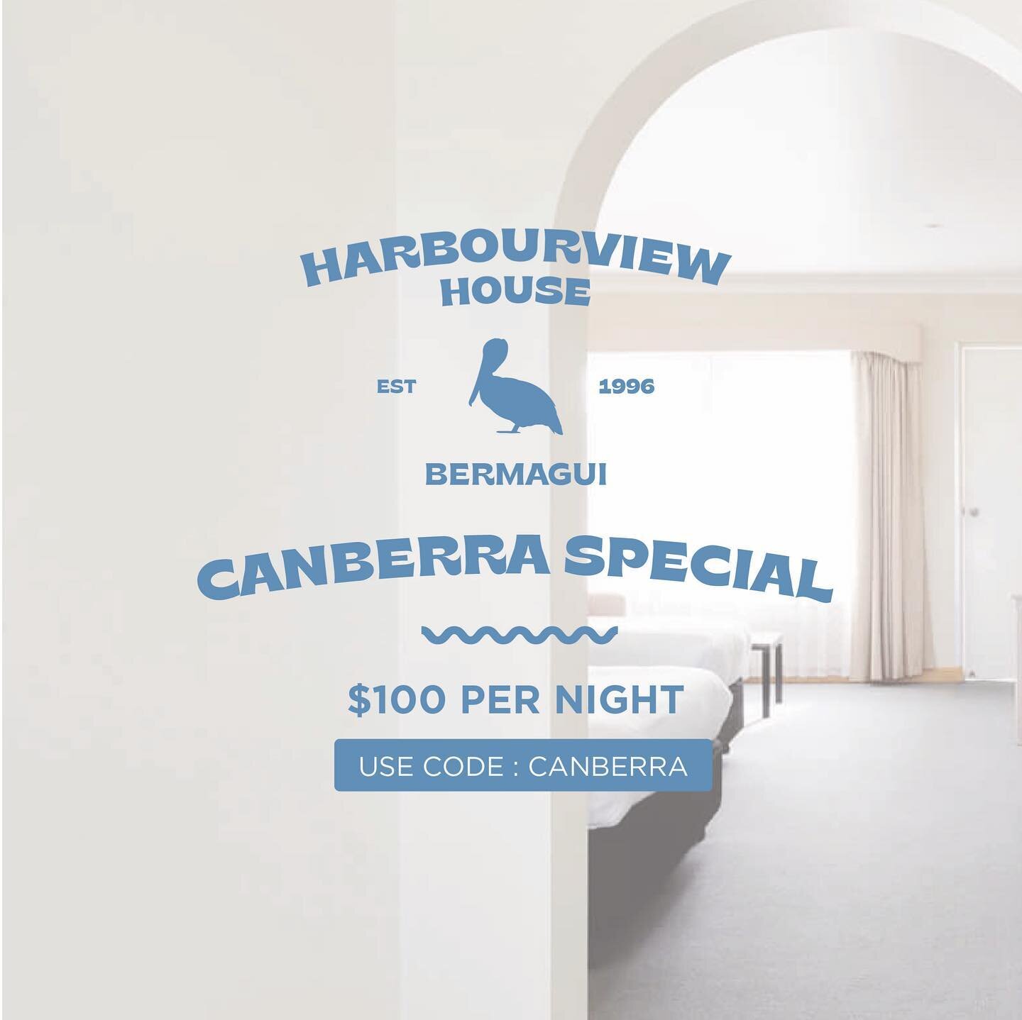 Canberra, looking to escape the cold for a couple of days? Head to our website and use the code &lsquo;Canberra&rsquo; to book. $100 per night! 💫