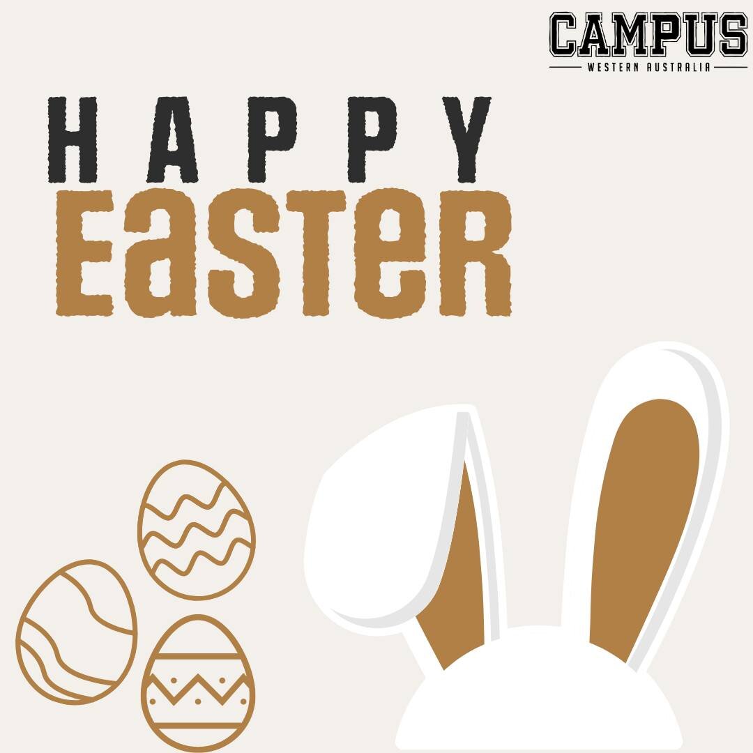 HAPPY EASTER From the Campus Brewing Team! 

We hope you are all enjoying the long weekend and staying Safe! 

*reminder we are closed today*