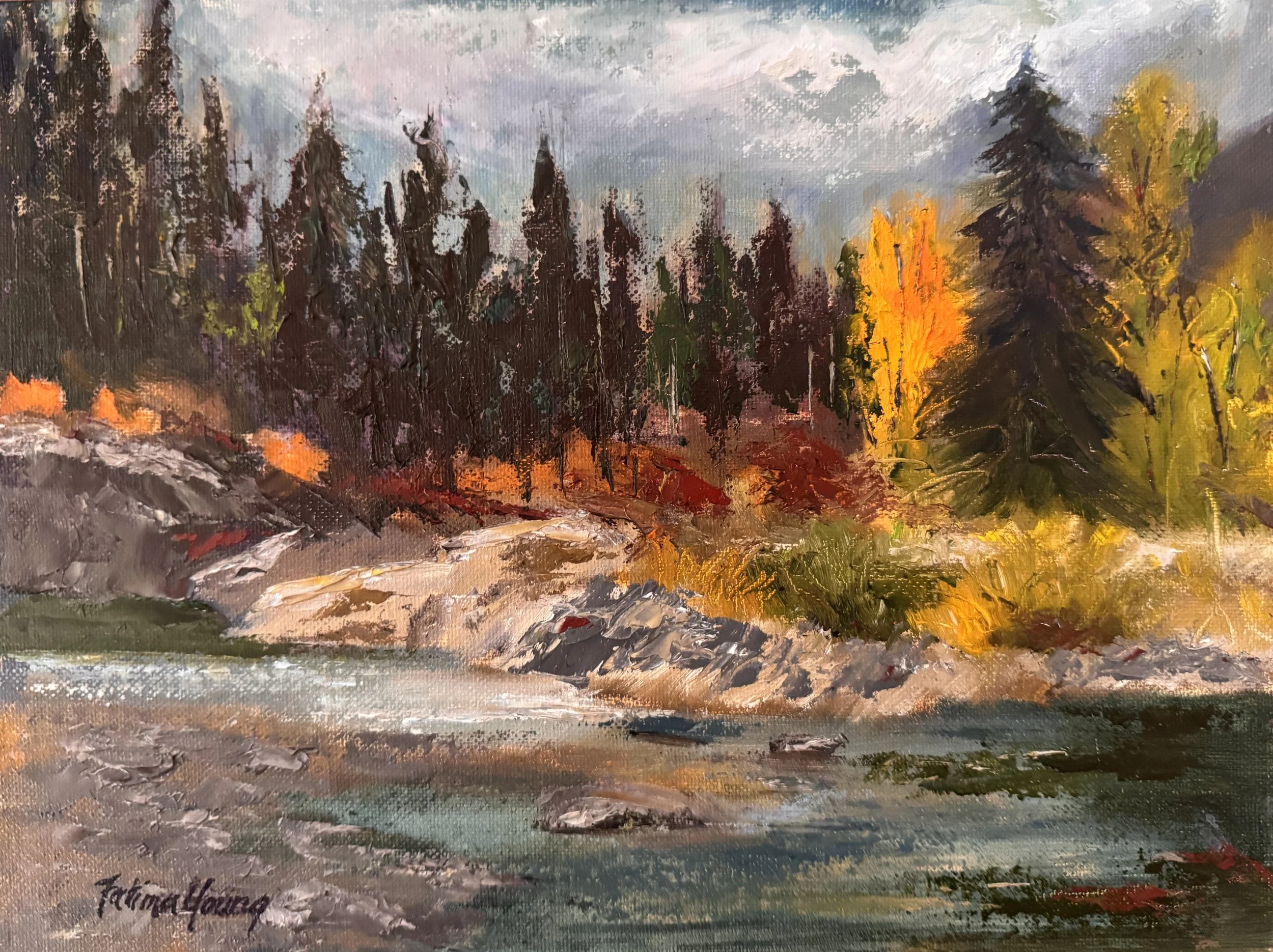 "SUNBREAKS"   9x12in   Oil   $540