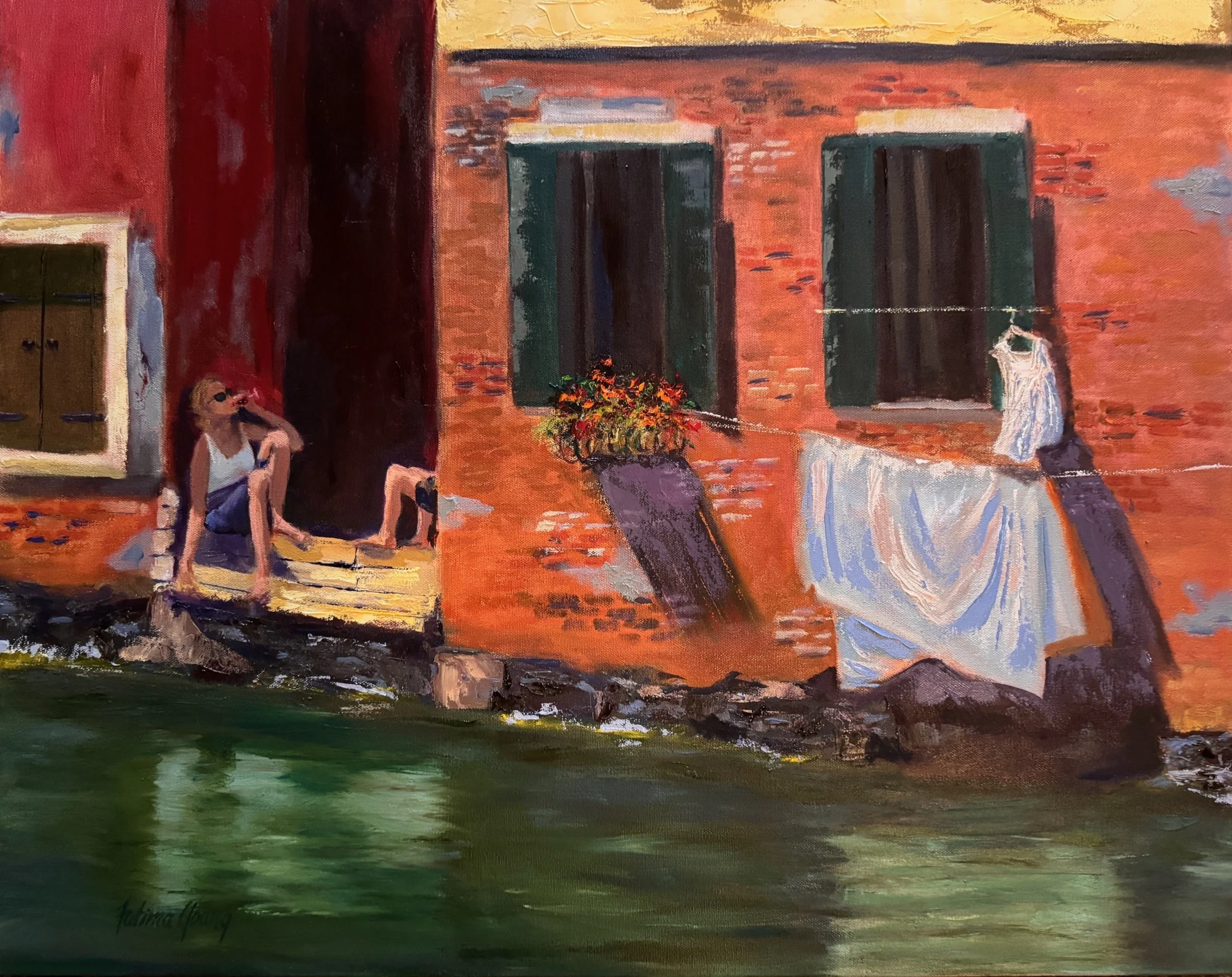 "AN APERITIVO AFTER WORK"    24X30in    $2200