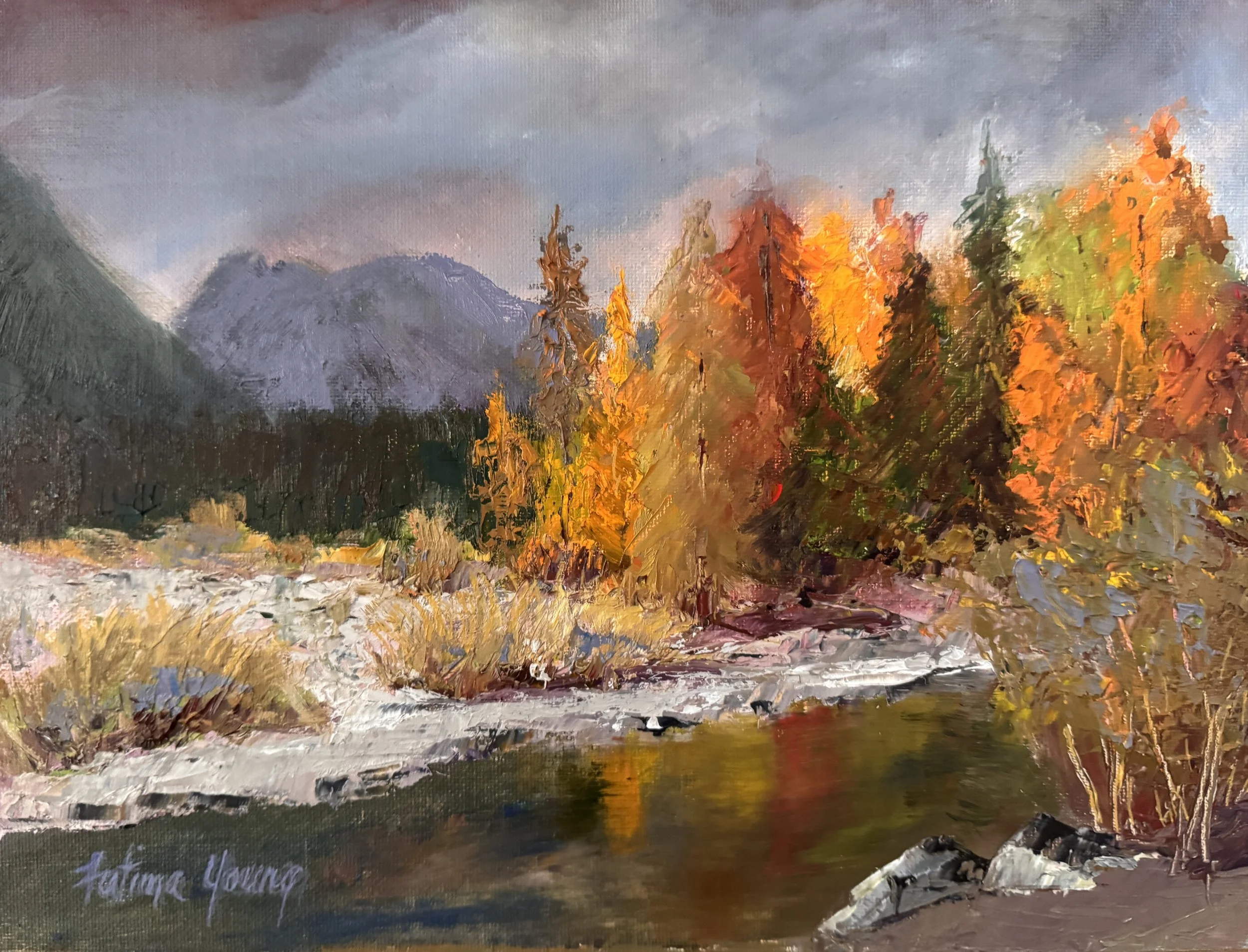 "RUMBLE OF DISTANT THUNDER"   9x12in   $540