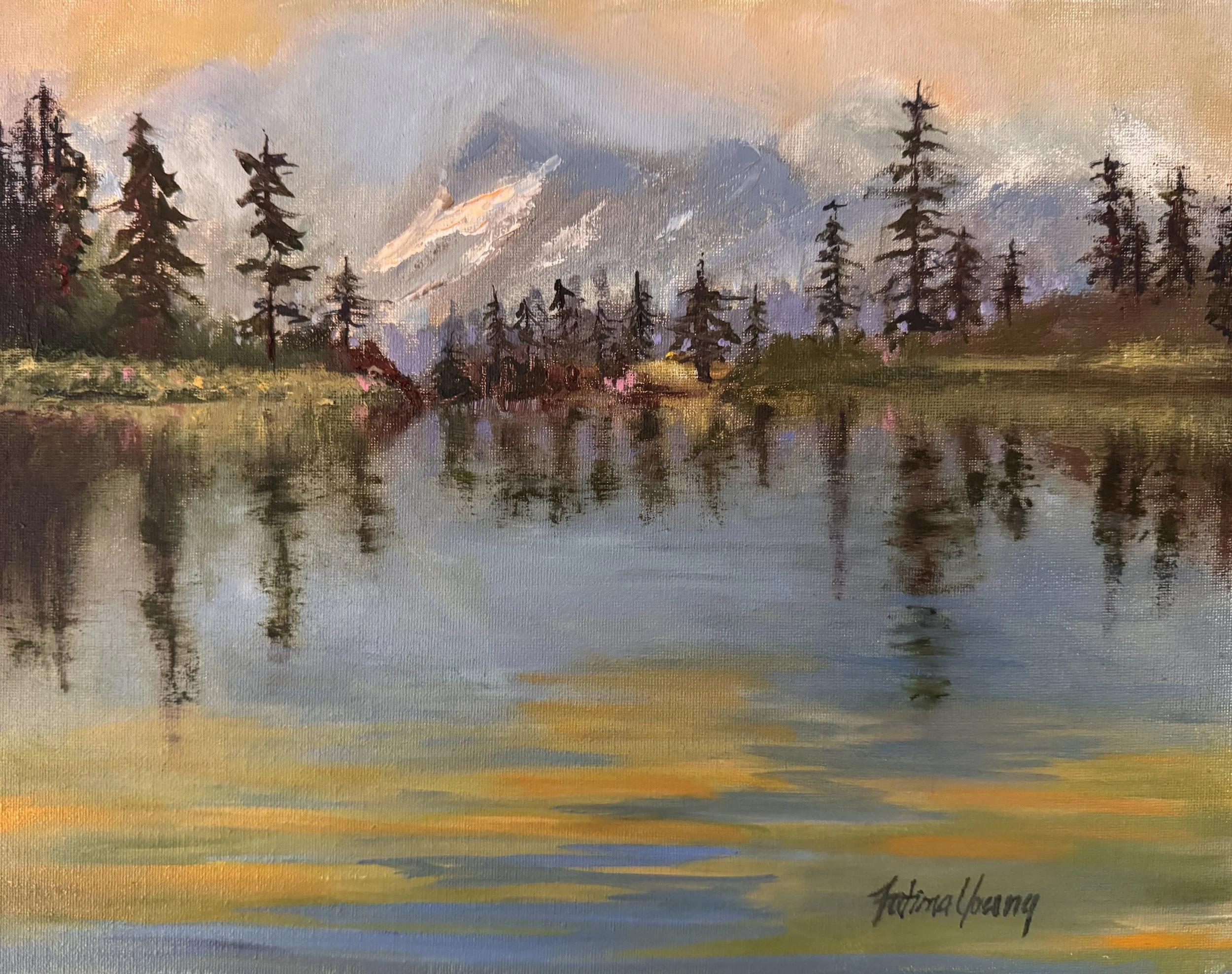 "VIEWPOINT"   11x14   Oil   $700
Plein Air at Picture Lake