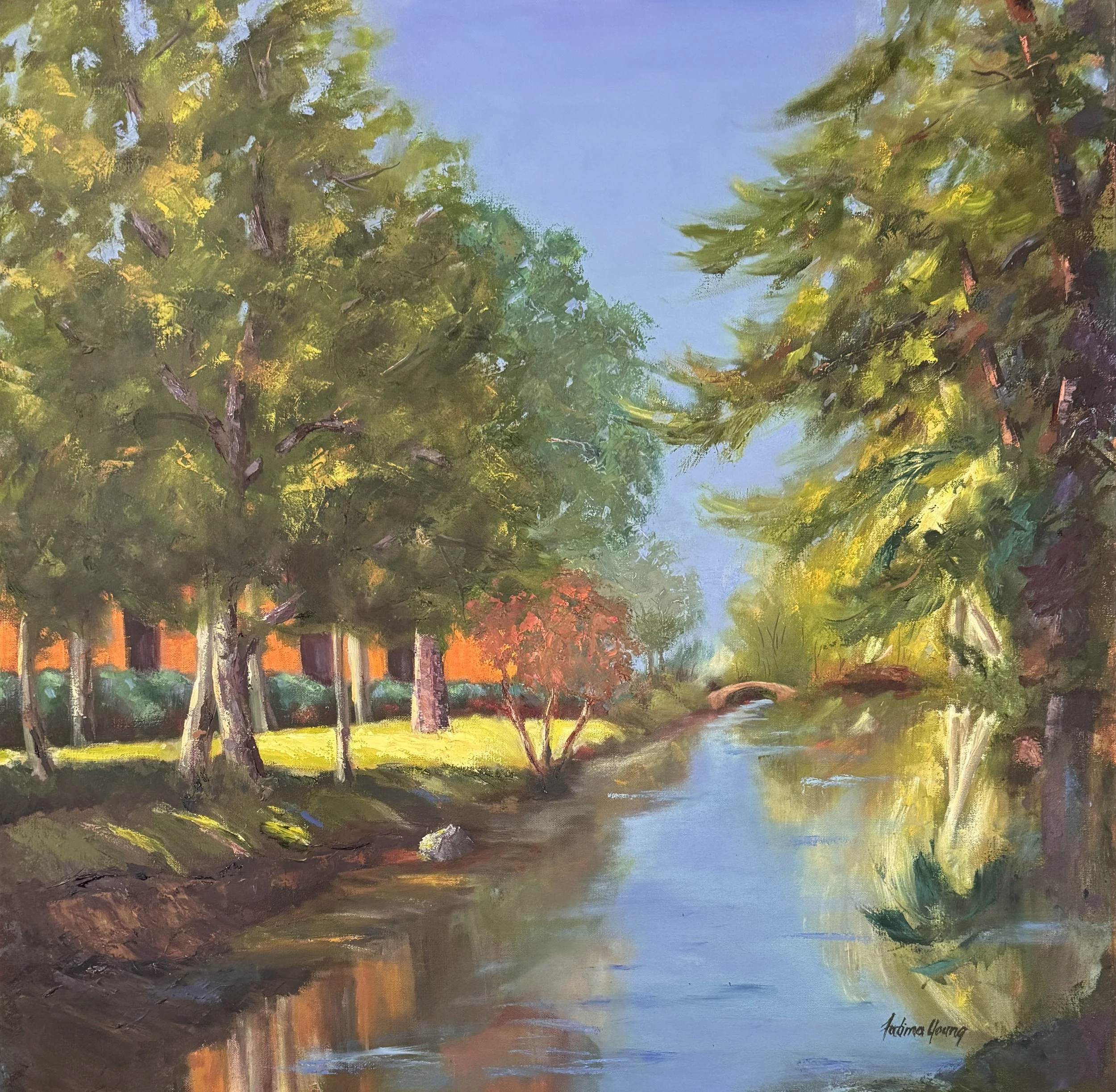 'BRIDGE THE DISTANCE'   3636in   Oil   $2600