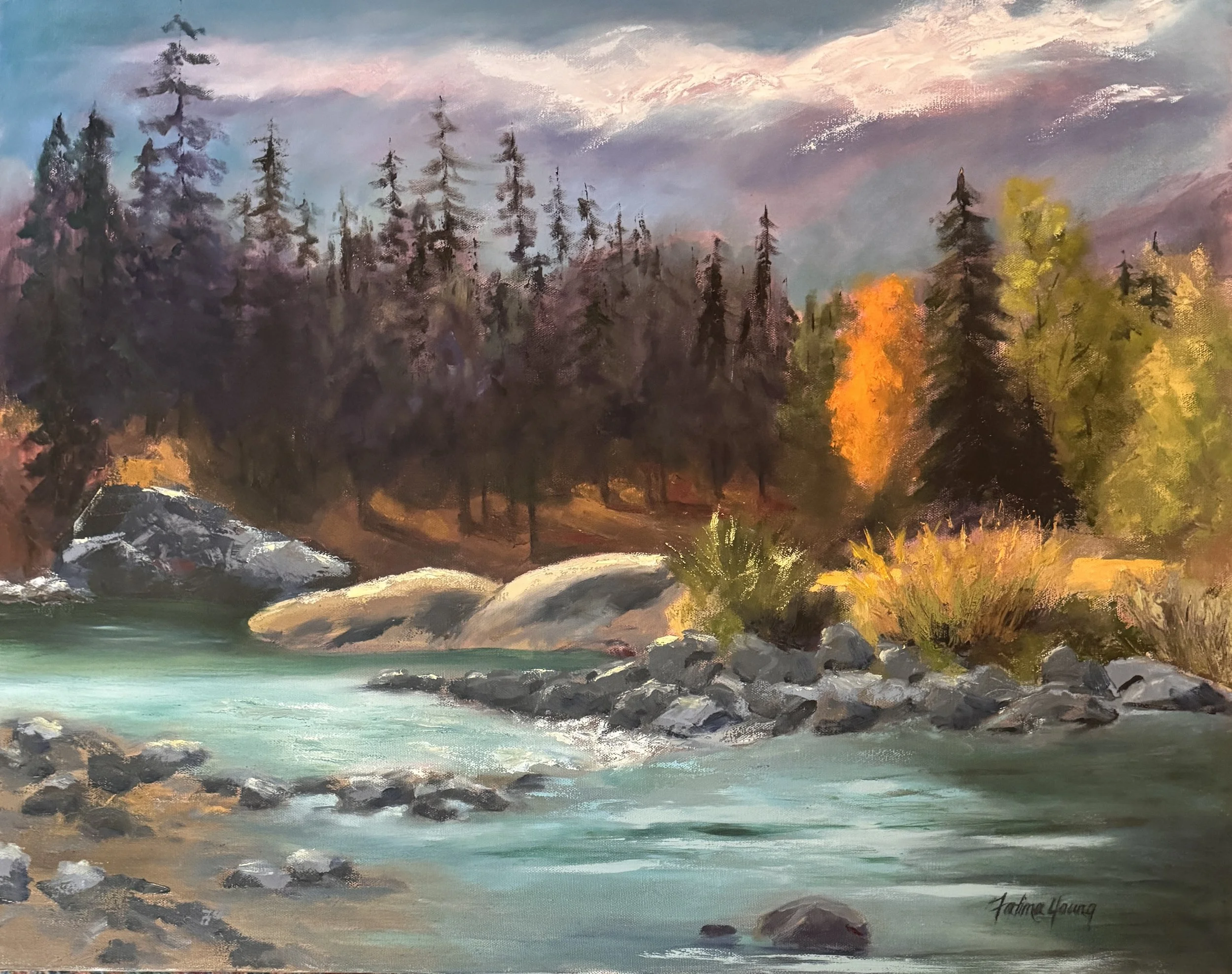 "SUNBREAKS BETWEEN STORMS"   24x30in   Oil   $2200
