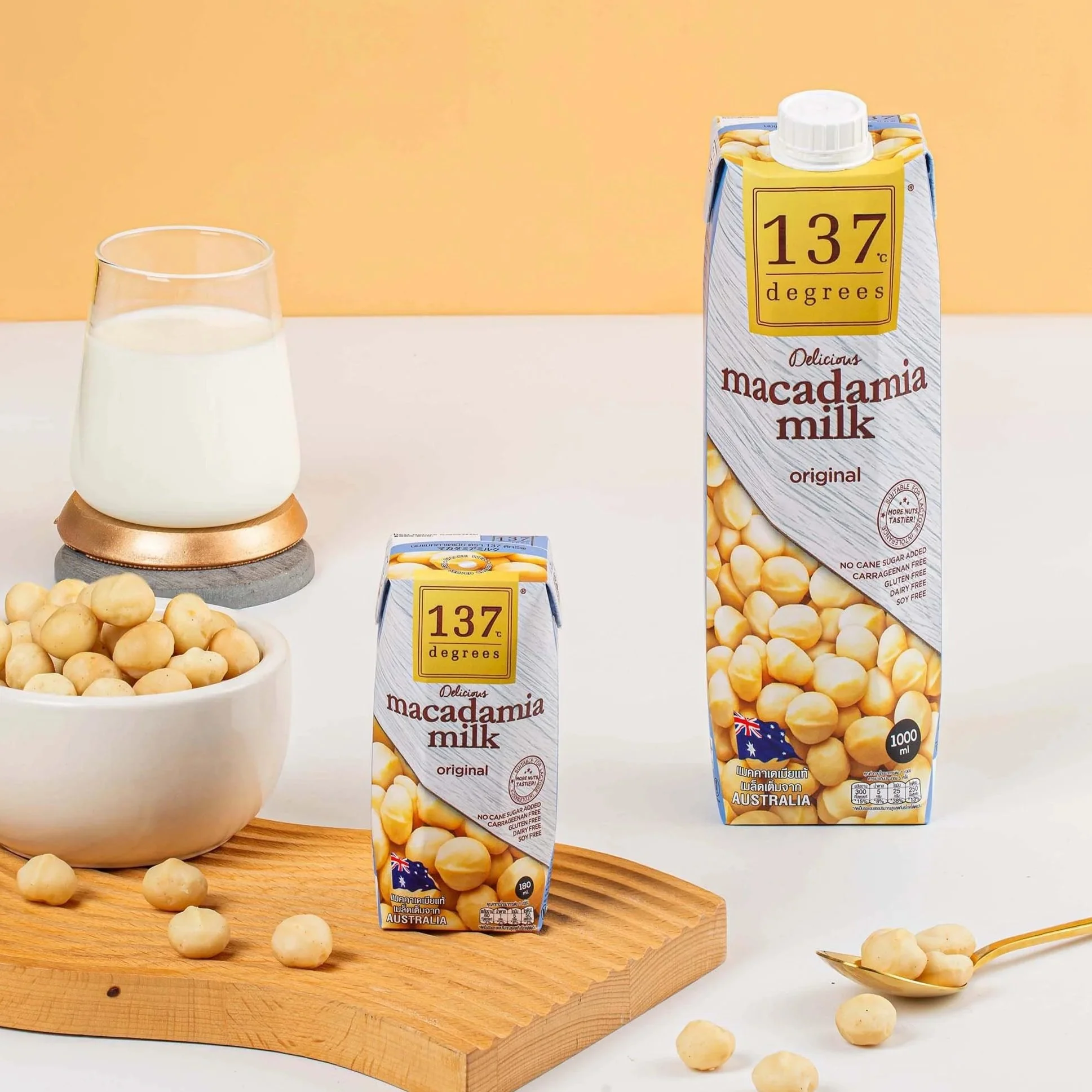 137 Degrees® Macadamia Milk 180 ml & 1 liter