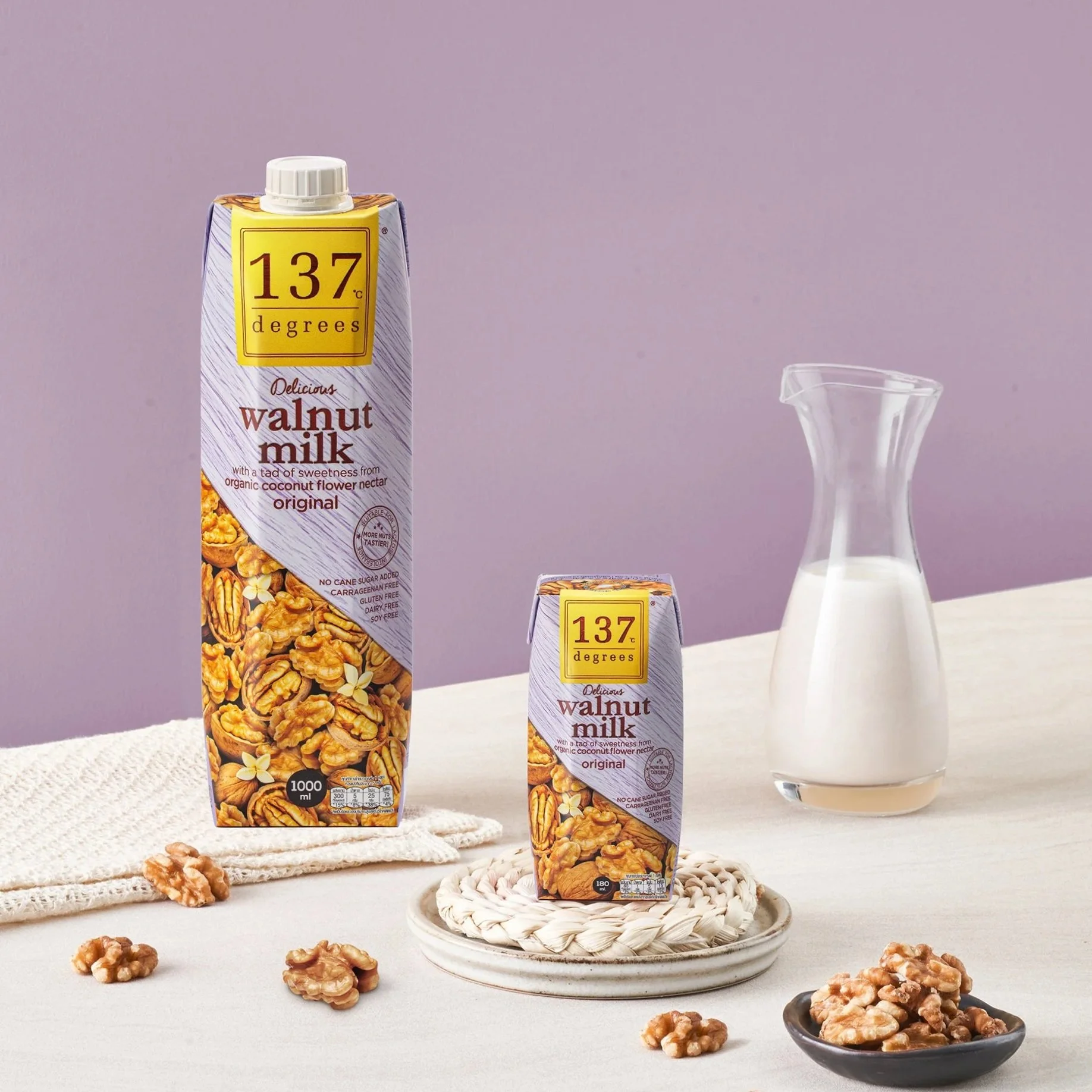 137 Degrees® Walnut Milk Original 180 ml & 1 liter