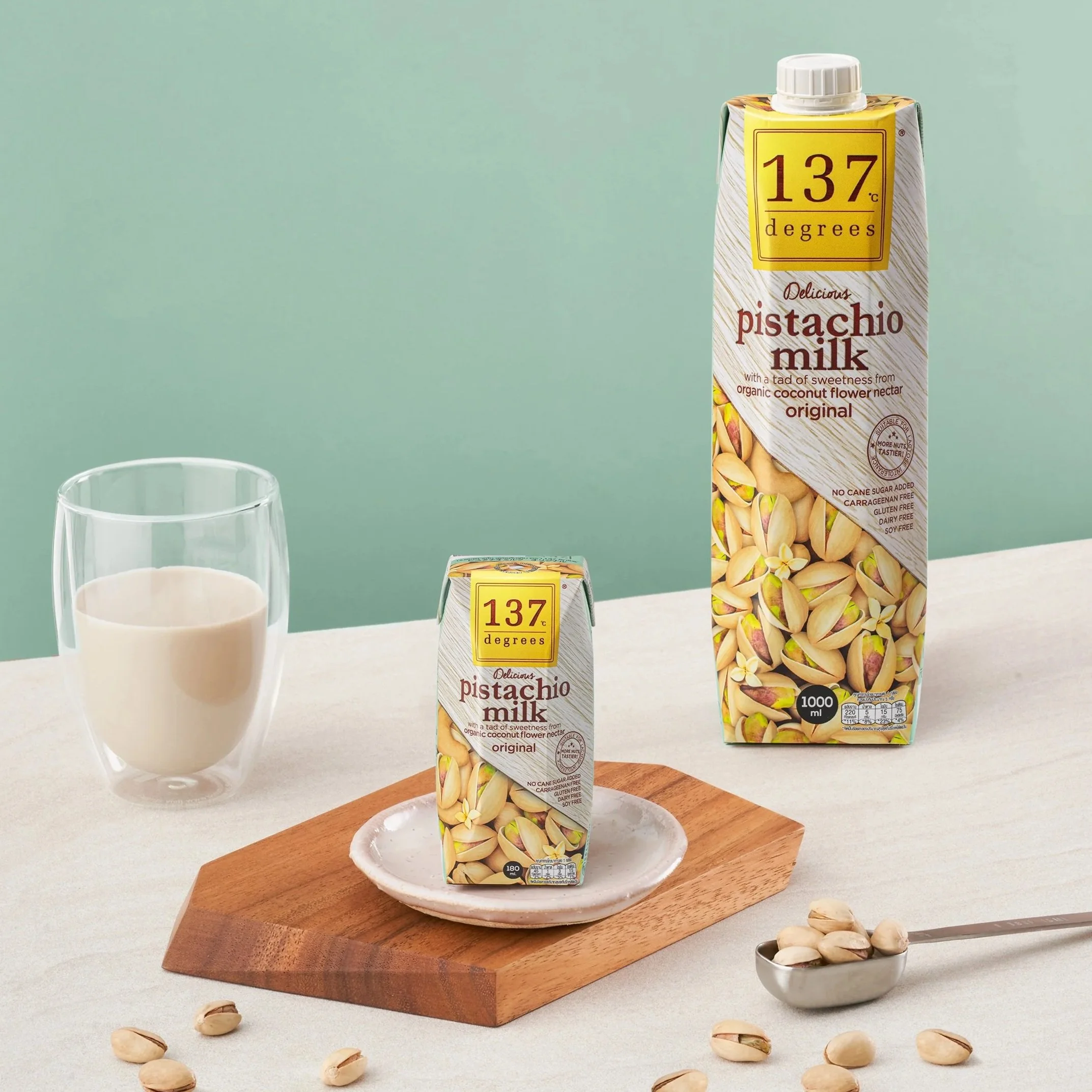 137 Degrees® Pistachio Milk Original 180 ml & 1 liter