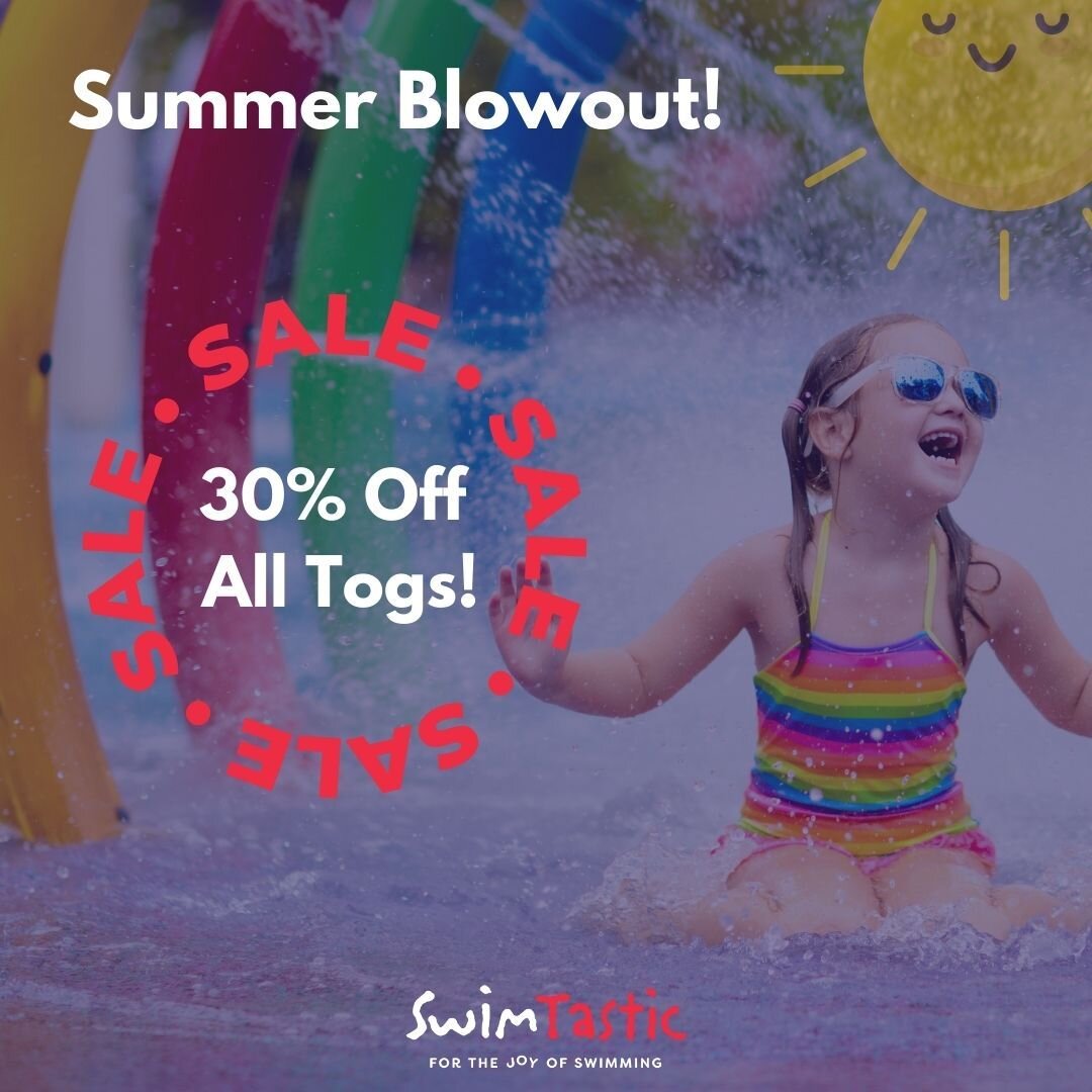 SwimTastic Summer Blowout!

30% off all togs! 

All Sizes!
All Styles!

This promotion will be available until 29 February 2024.

Get in quick while it lasts!

#swimtasticnz #sale #togs