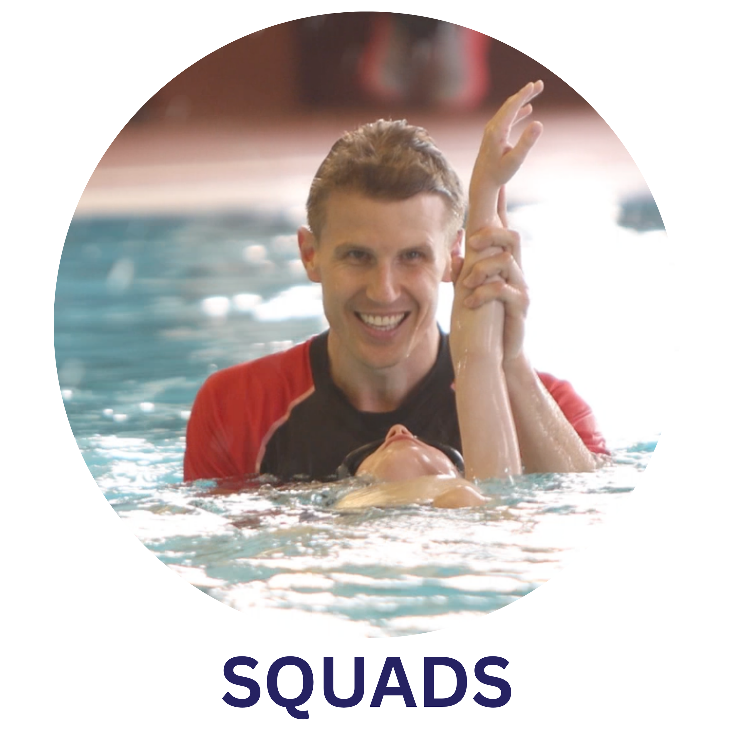 Working towards training squads that cover all competitive strokes, starts, turns and poolside coaching.