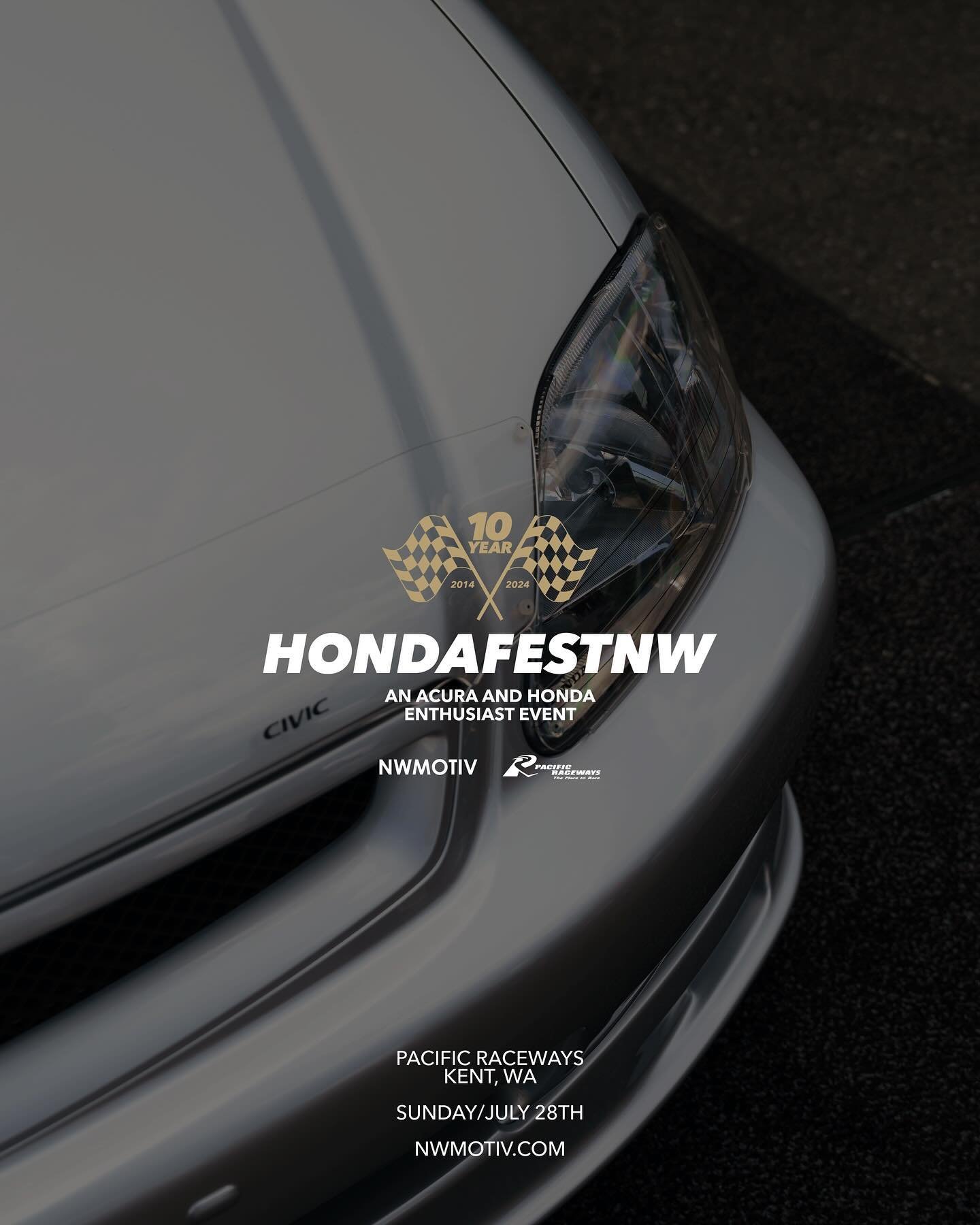@hondafestnw returns for its 10 year anniversary. Join us on July 28th as we celebrate this milestone!

Make sure you RSVP on our FB event page! Click the link in our bio. 

More information to come.