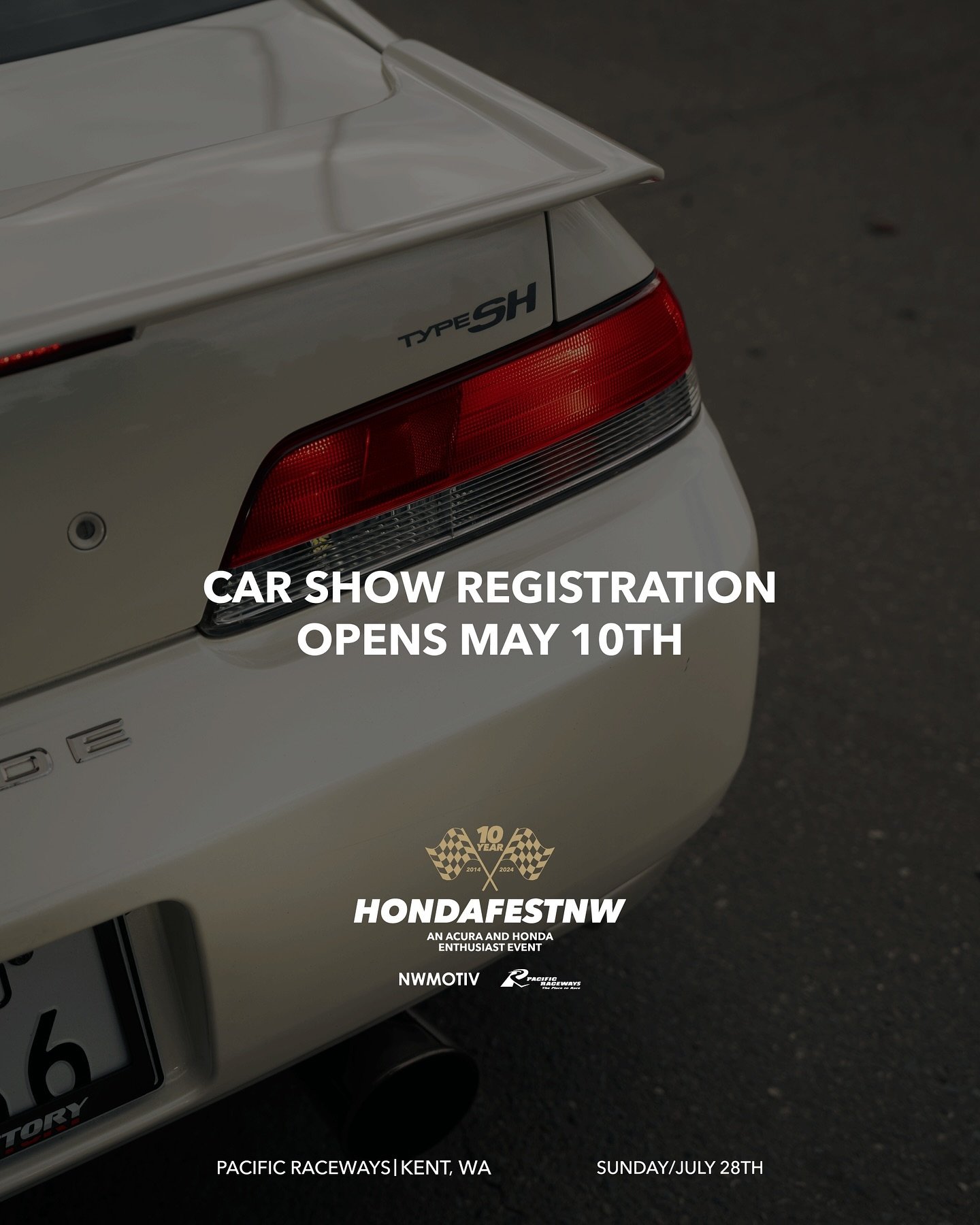 Car show registration for @hondafestnw opens up this Friday at 9pm! 

Spread the word and celebrate with us, the 10 year anniversary of the biggest Acura and Honda enthusiast event in the PNW!