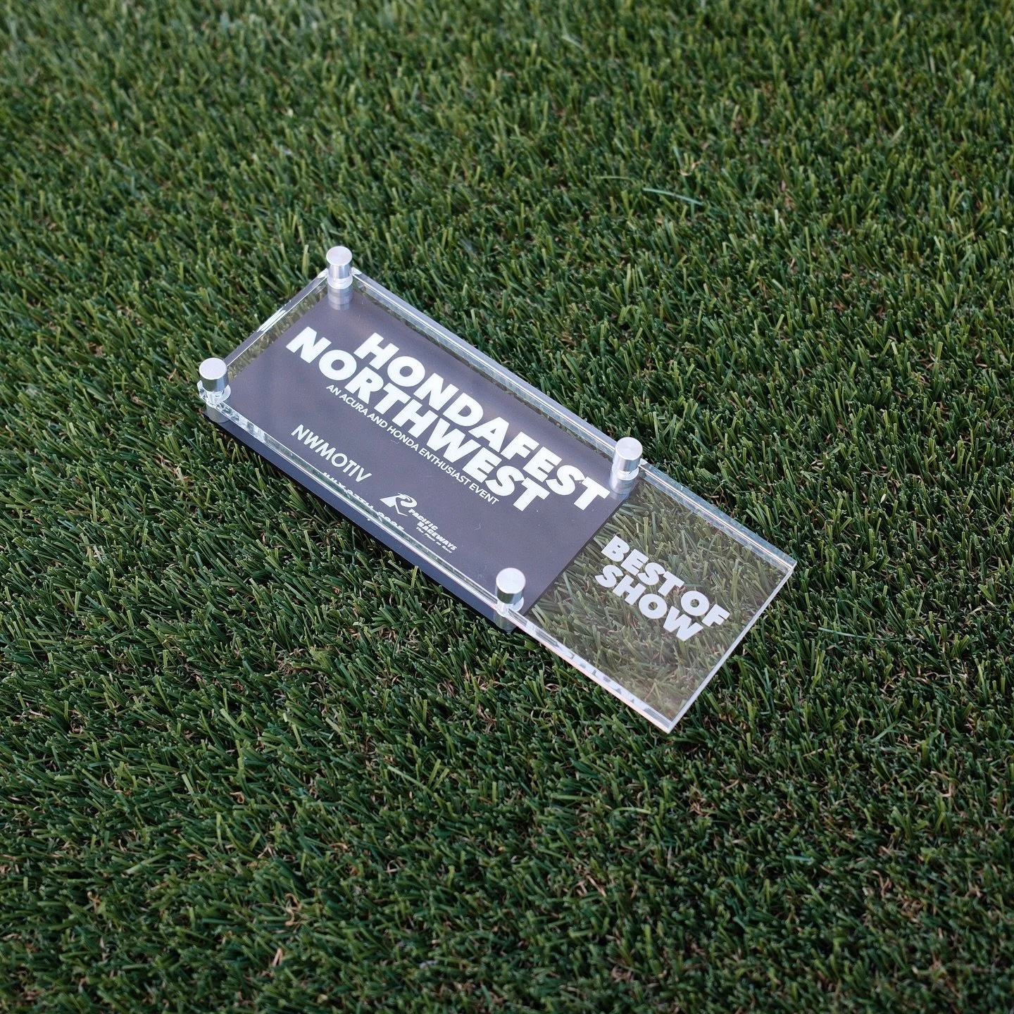 Who&rsquo;s taking this home tomorrow?

Shout out to @athleticawards for helping us get these done! They turned out great!

#nwmotiv #hondafestnw #hfnw25