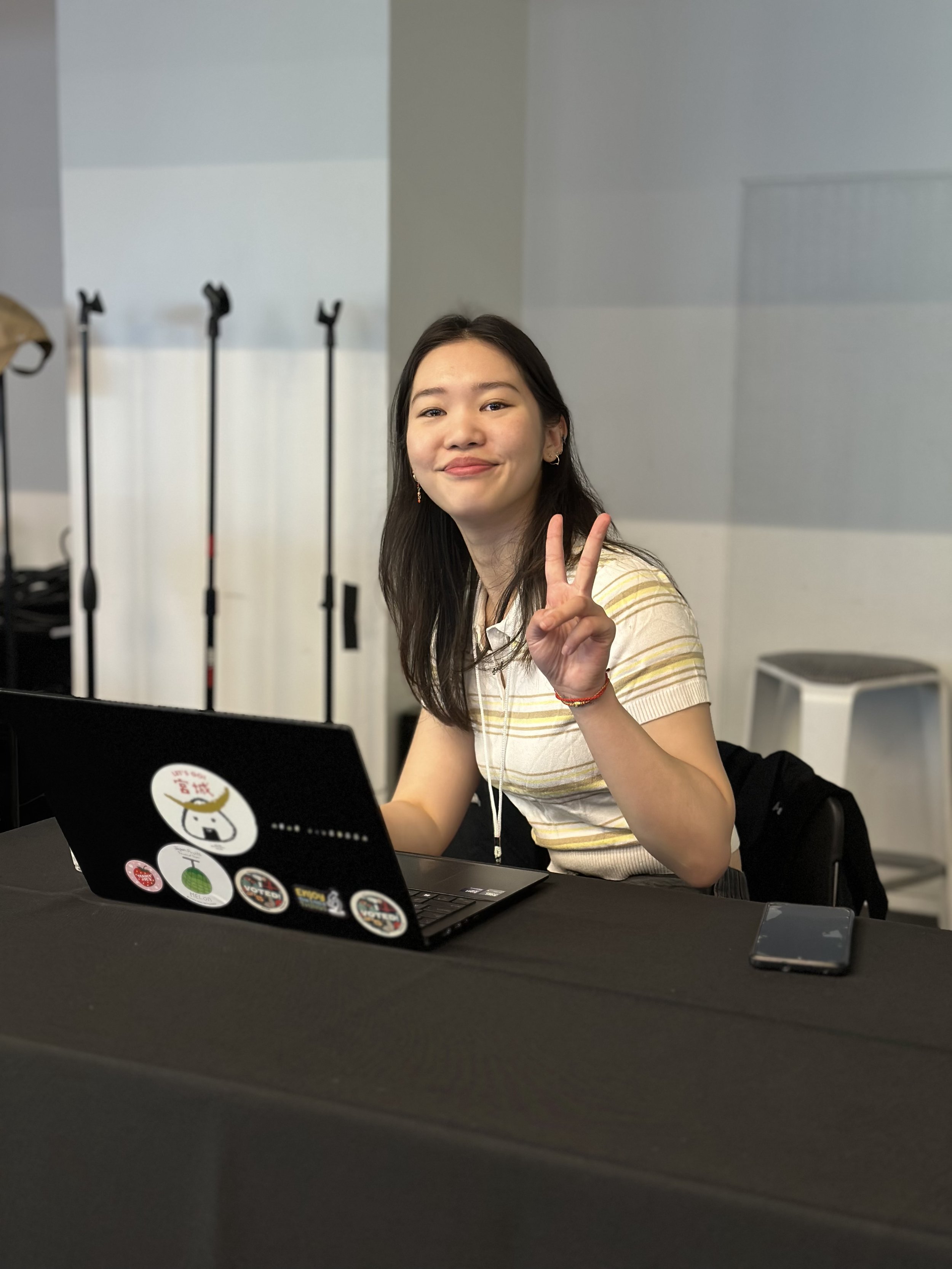 Meeting Co-organizer, Grad Student Jane Lee, Stanford - starting the program