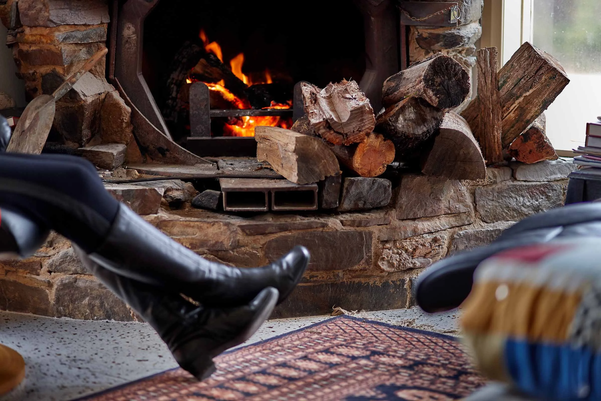 Cooma House Flinders Relaxed by fire.jpg