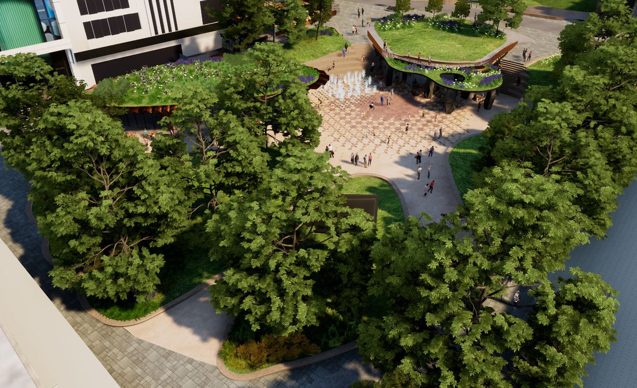 Artists Impression of how Castle Gardens will look