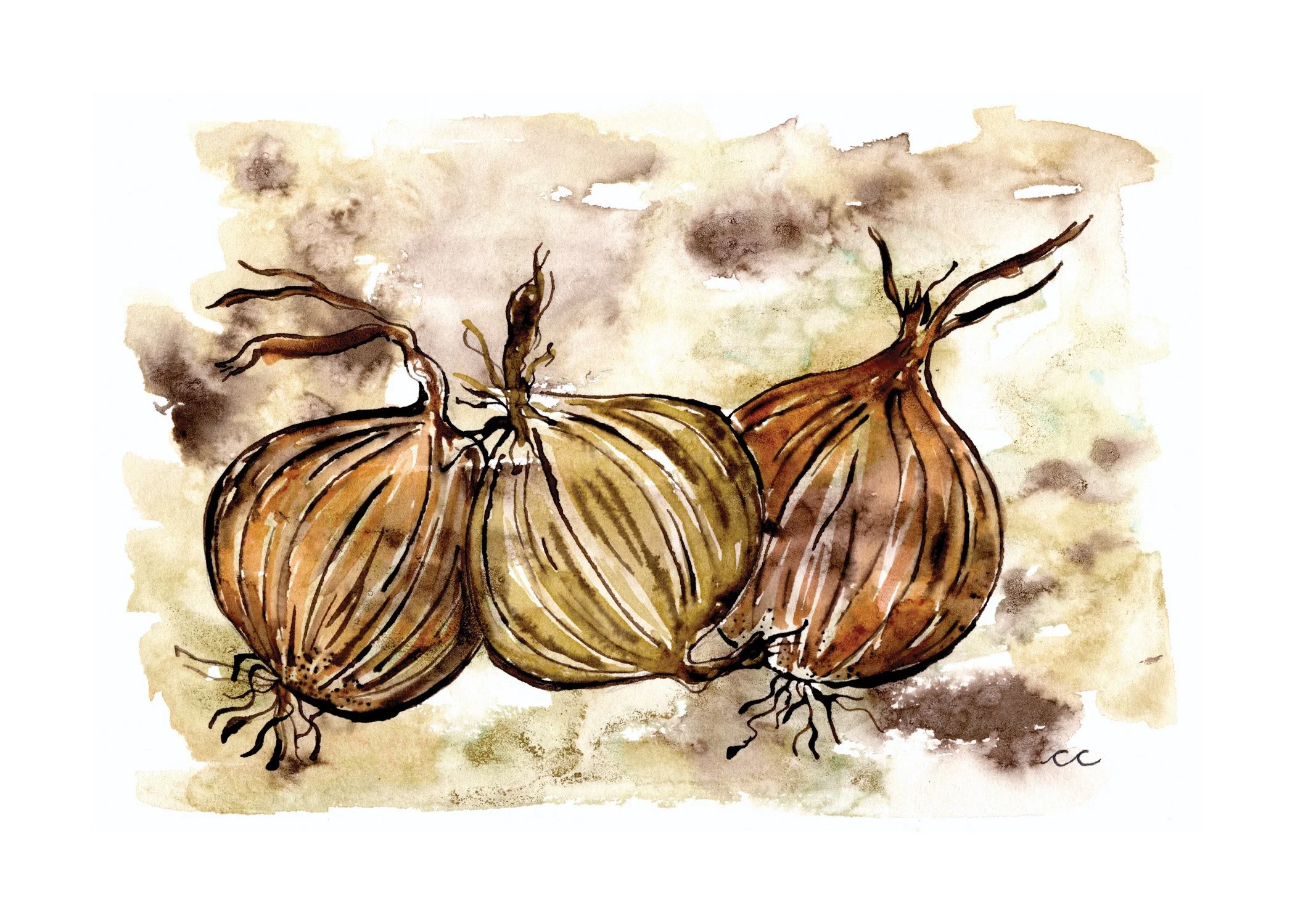 "Onion Trio"
Natural Onion Ink
2024