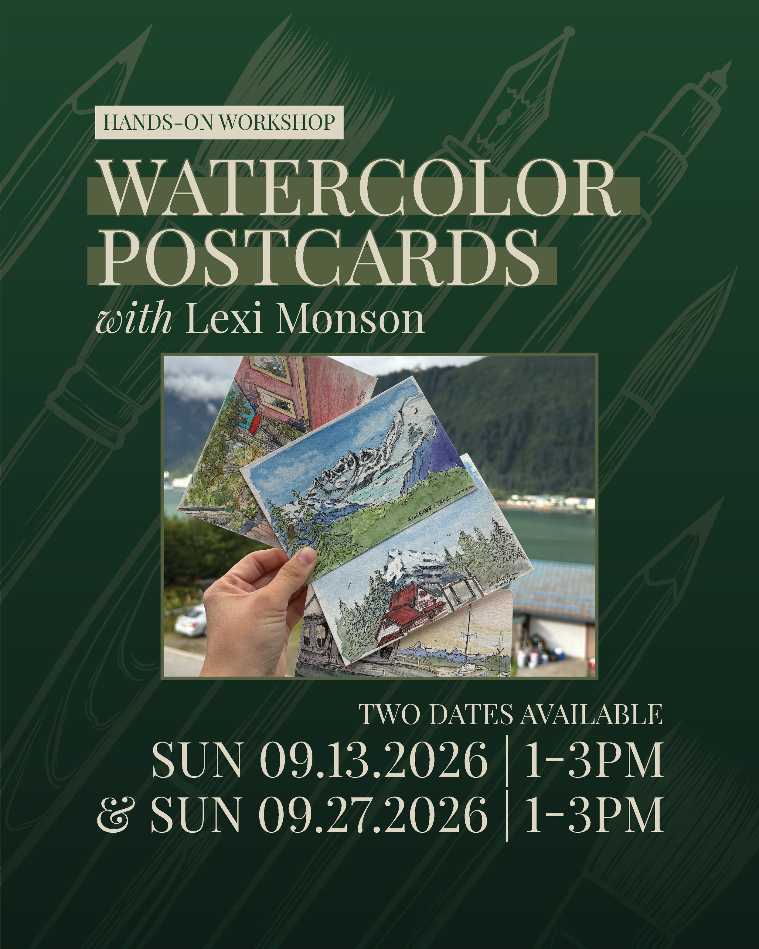 Watercolor Postcards with Lexi Monson