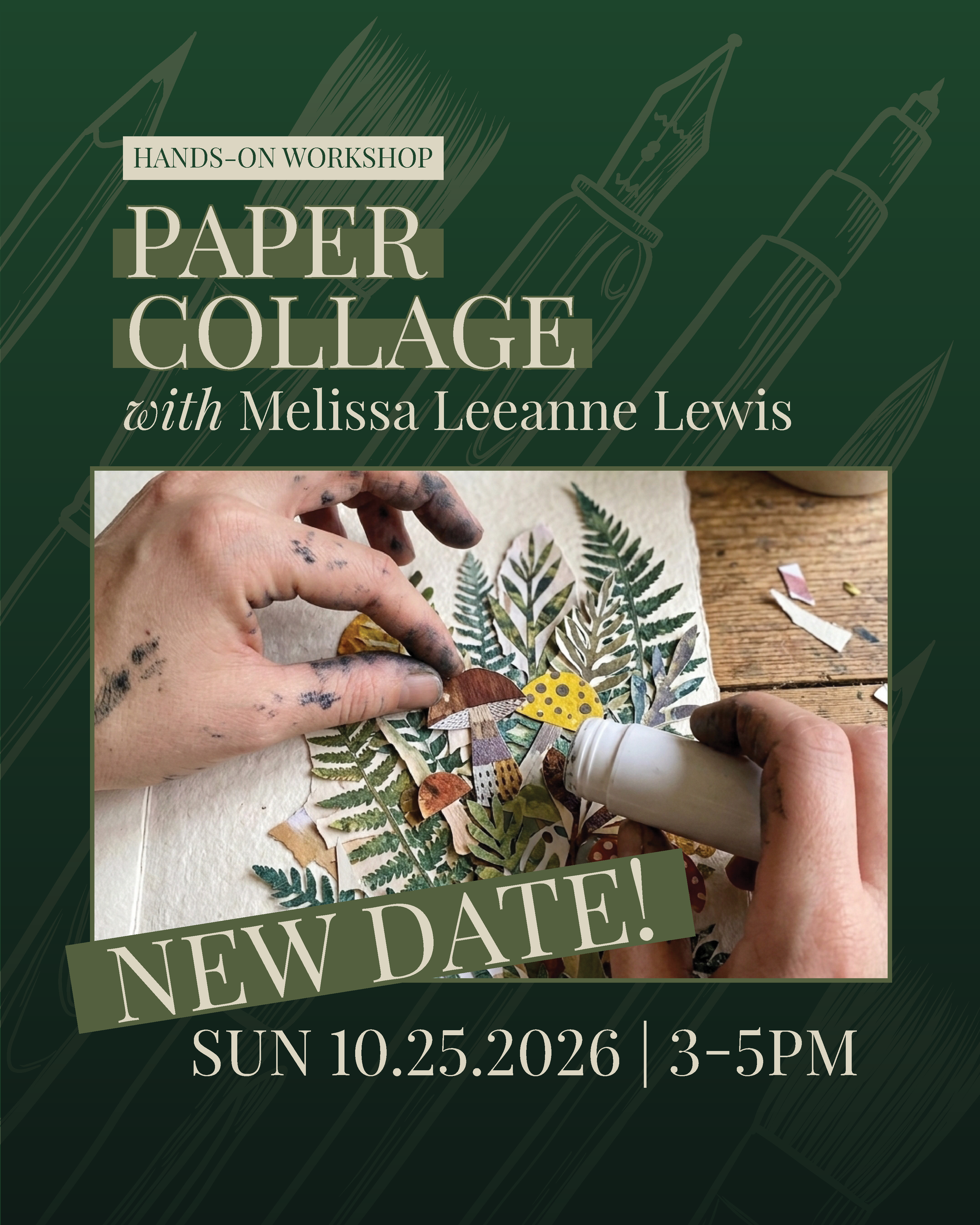 Paper Collage with Melissa Leeanne Lewis: NEW DATE