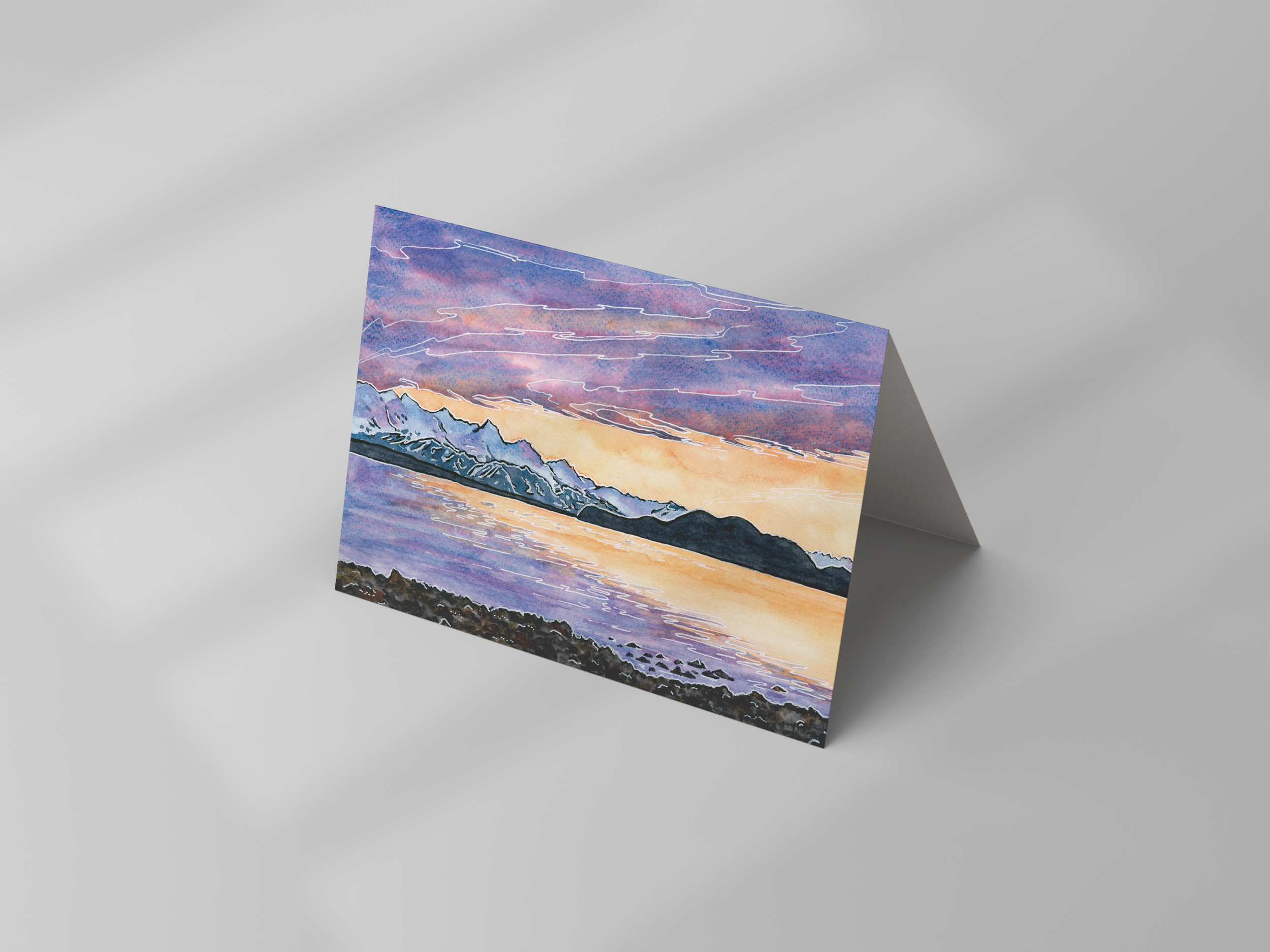 Sunset Beach Card