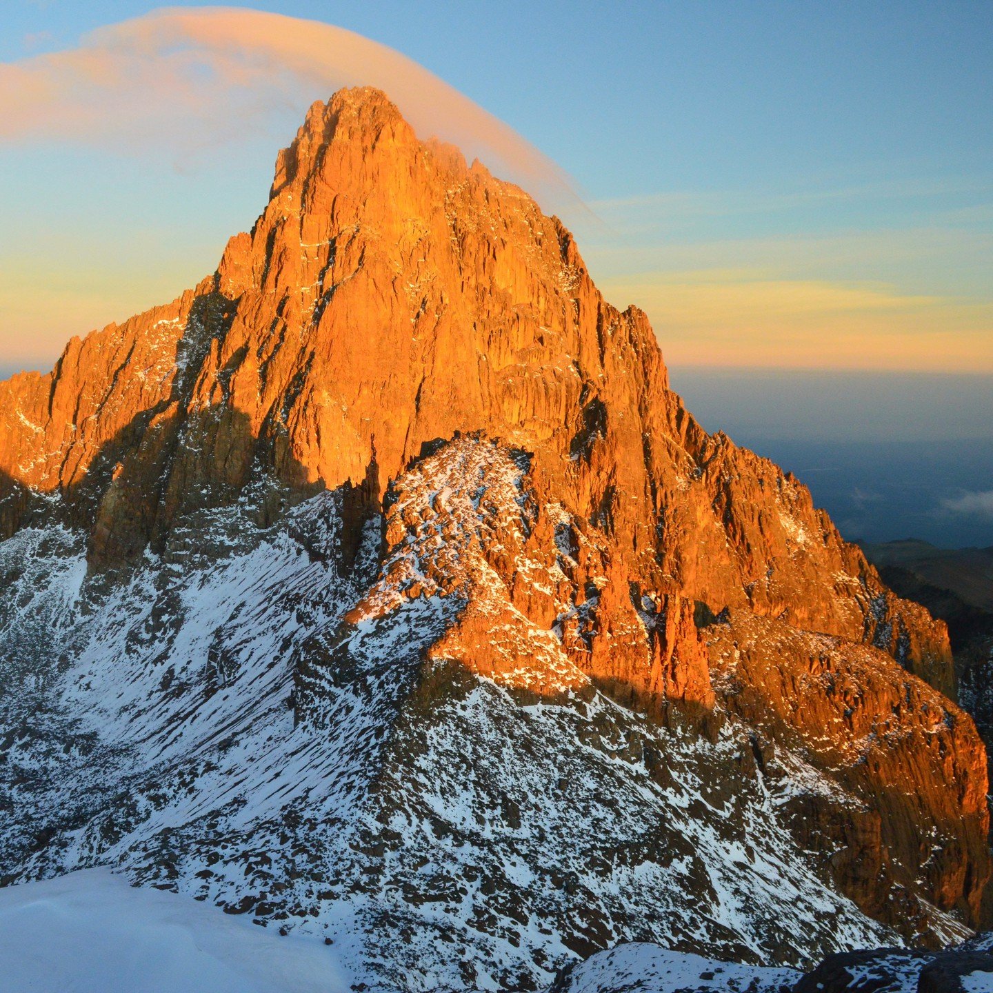 Snow capped Mount Kenya, is one of the most impressive landscapes in Africa. After Mount Kilimanjaro, Mount Kenya is the 2nd highest mountain on the continent, towering at 5,199 meters above sea level. An ancient extinct volcano, Mount Kenya is a wor
