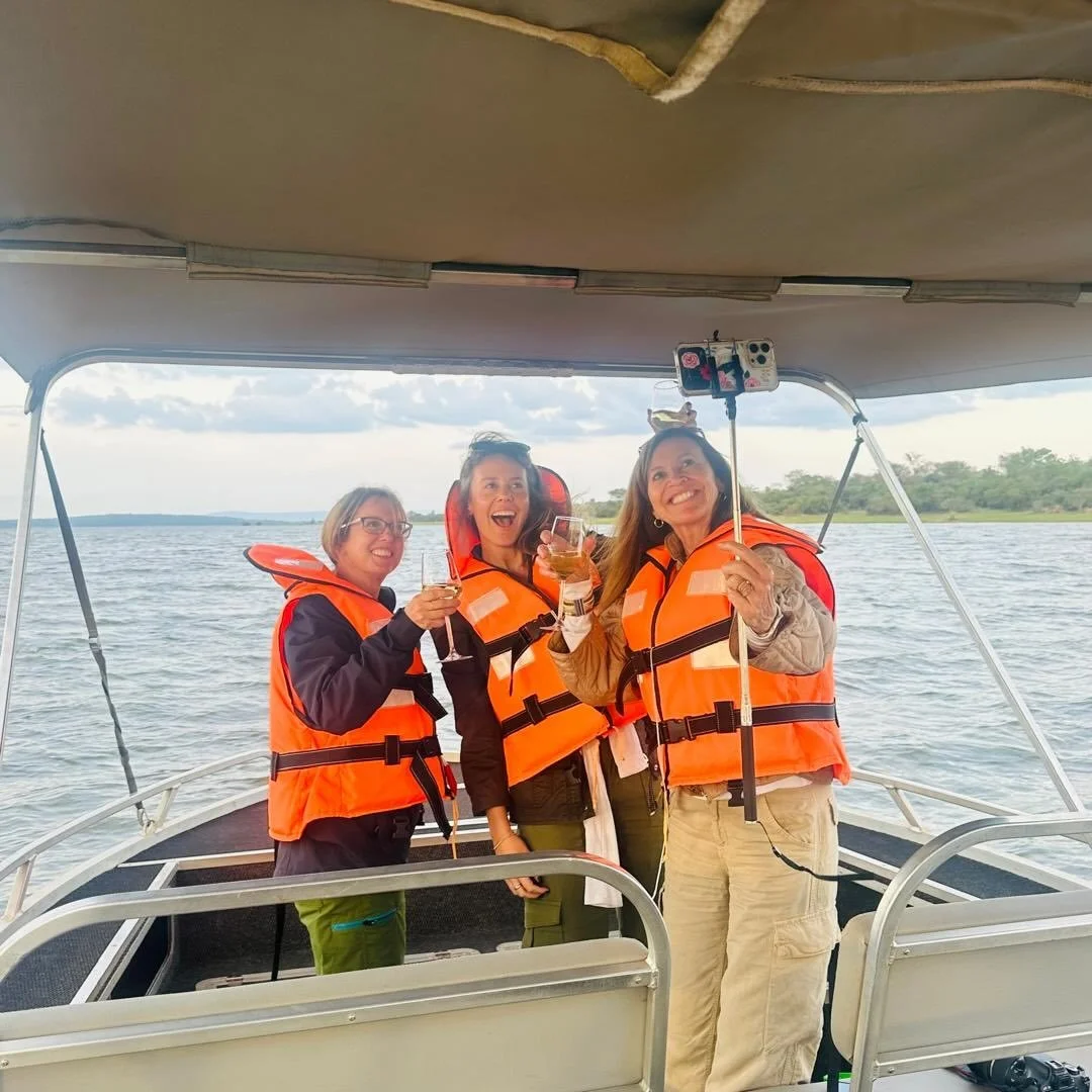 Fantastic photo, Ladies! 📸

We know you must be looking forward to your gorilla tracking adventure tomorrow. 

It truly is a once-in-a-lifetime experience.

We can&rsquo;t wait to hear all about it!

#GorillaTracking #Rwanda #MountainGorillas #OnceI