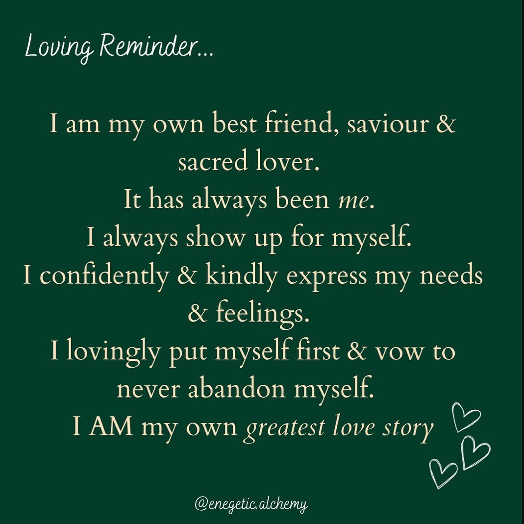 Our greatest love story, is a story about how we return home to our own heart, to feel whole &amp; complete within ourselves. We are our own romantic fairytale 🧚

Happy Valentine&rsquo;s Day beautiful humans &hearts;️

Take some time out today to no