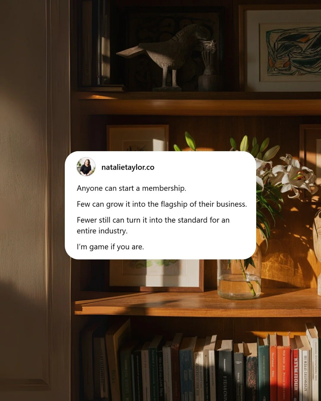 Memberships might be &quot;trending&quot;

Communities are &quot;so hot right now&quot;

But having high standards never goes out of style.

The moment you decide your membership is so much more than a &quot;side offer&quot; or a &quot;nice to have&q