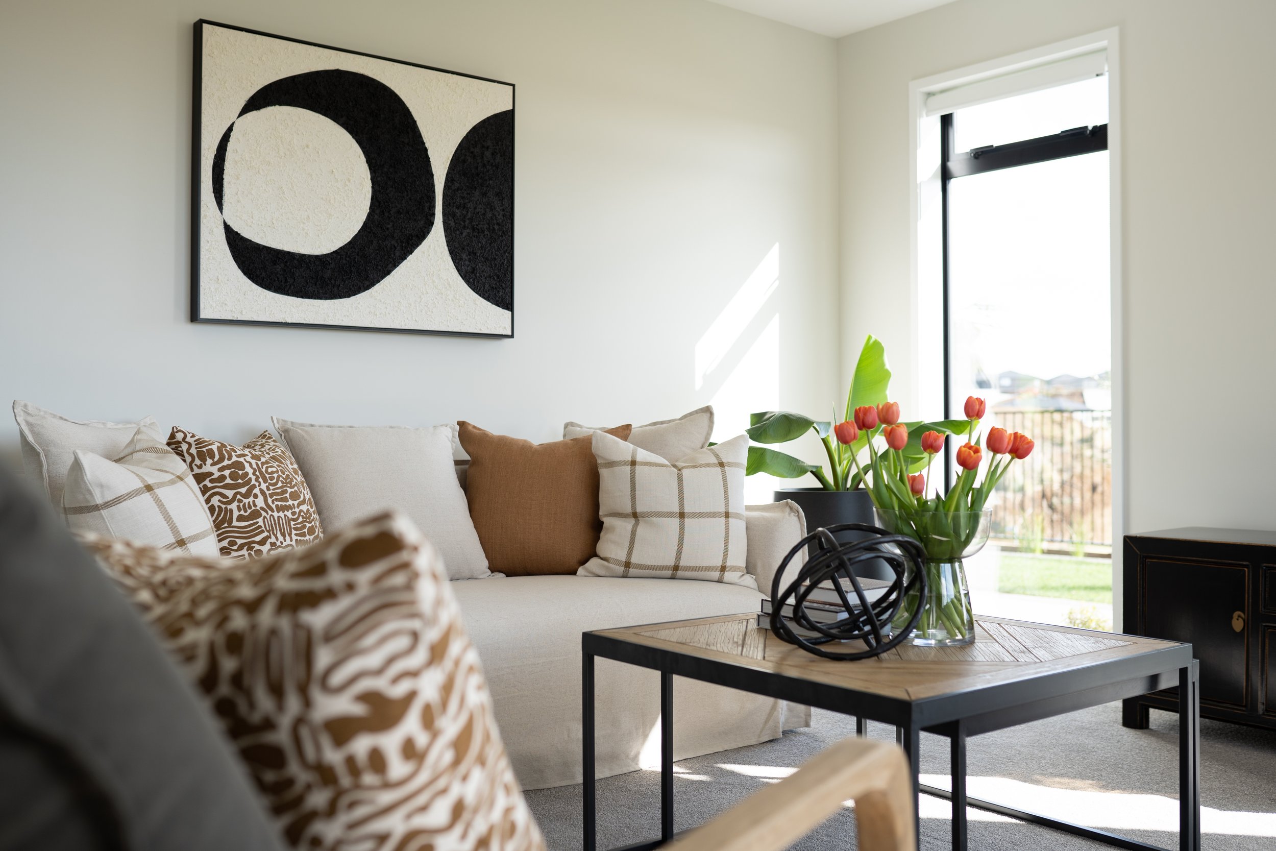 signature homes photo of living area