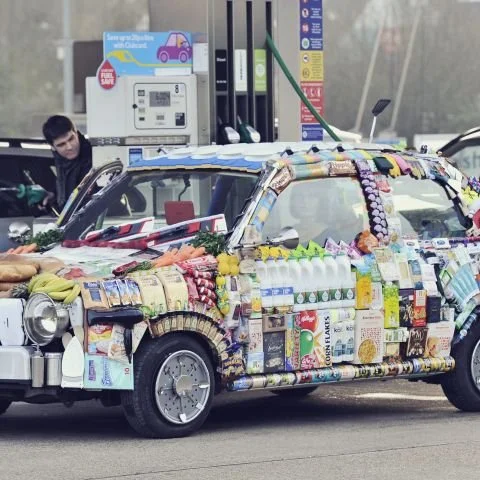 WE FUELLED A CAR WITH SHOPPING
