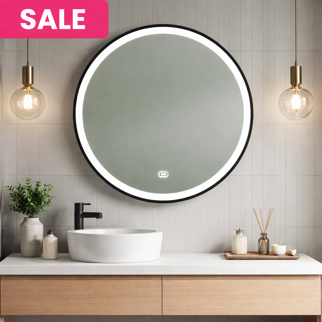 Britton Hoxton 800 LED Black Mirror with Demister