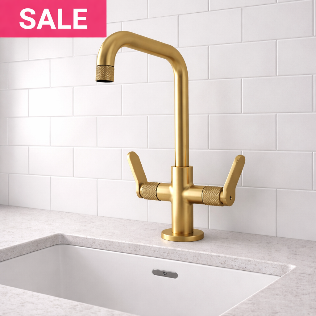 Crosswater Calix Basin Mono Tap 2 Control Brushed Brass